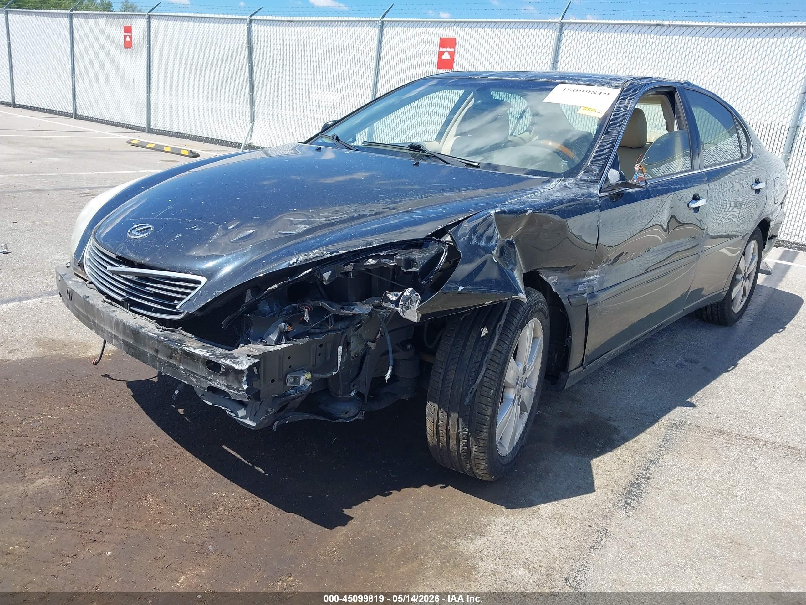 2005 Lexus Es 330 Черный vin: JTHBA30G155141334