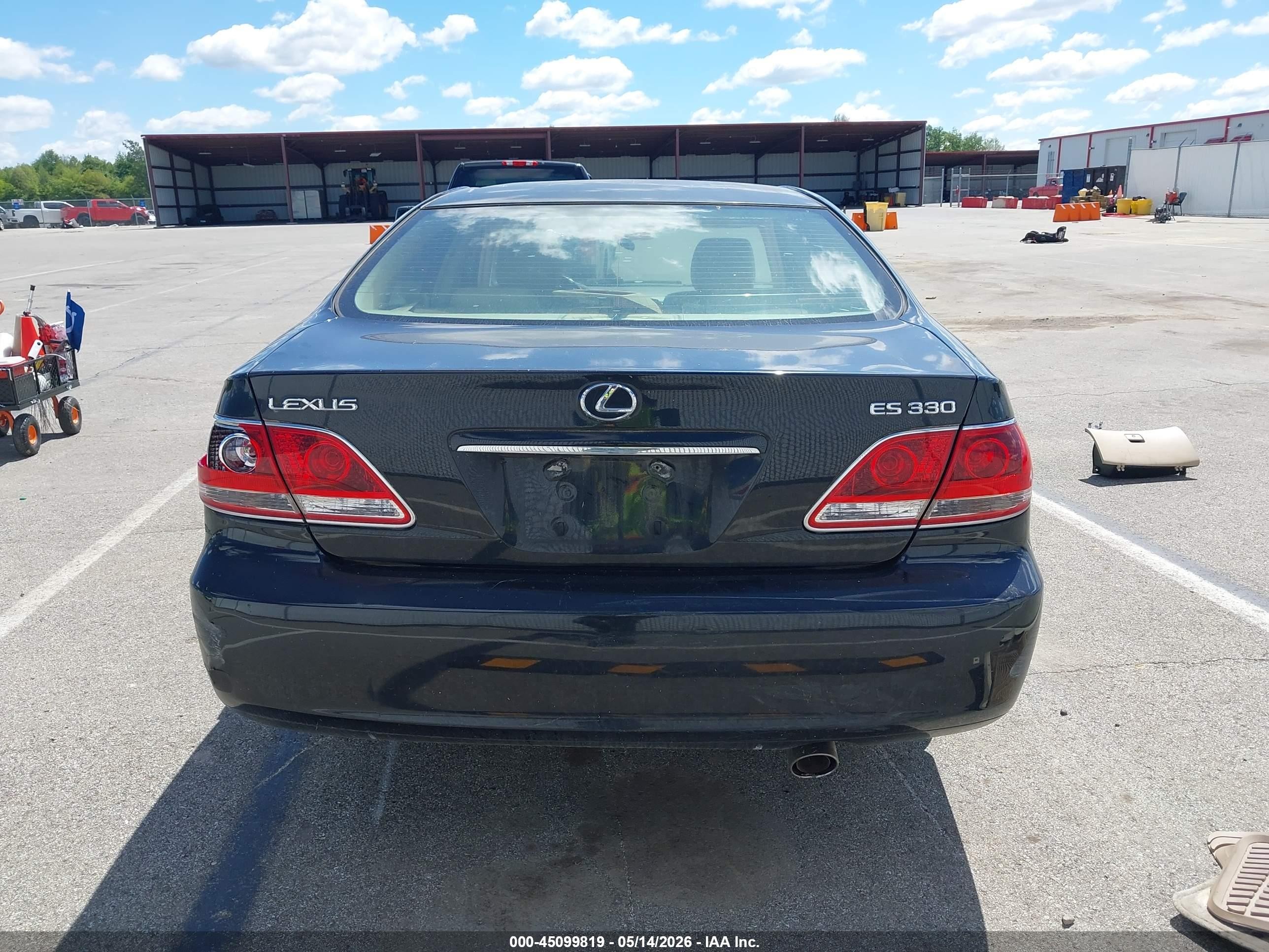 2005 Lexus Es 330 Черный vin: JTHBA30G155141334