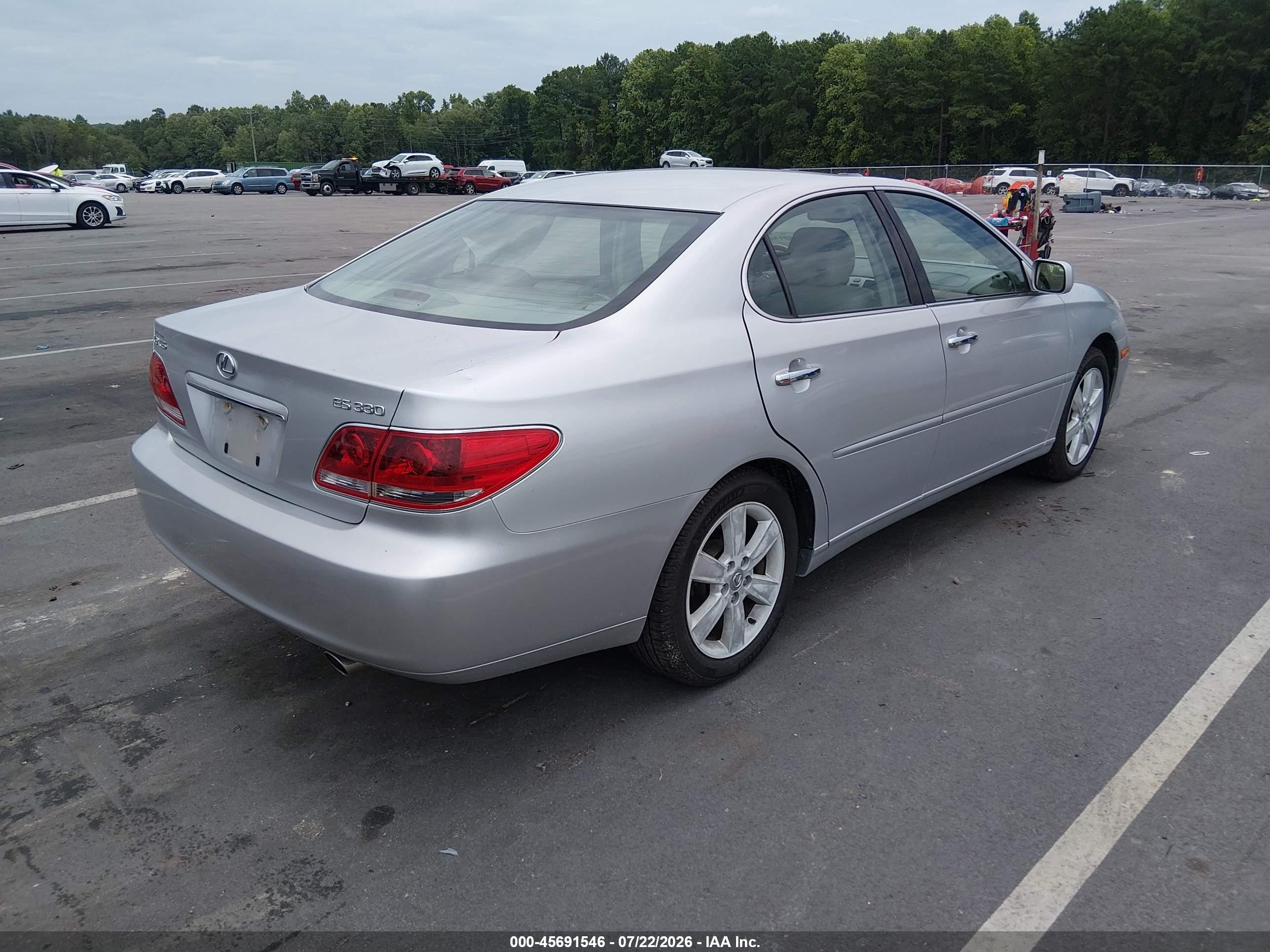 2006 Lexus Es 330   Silver vin: JTHBA30G165143019