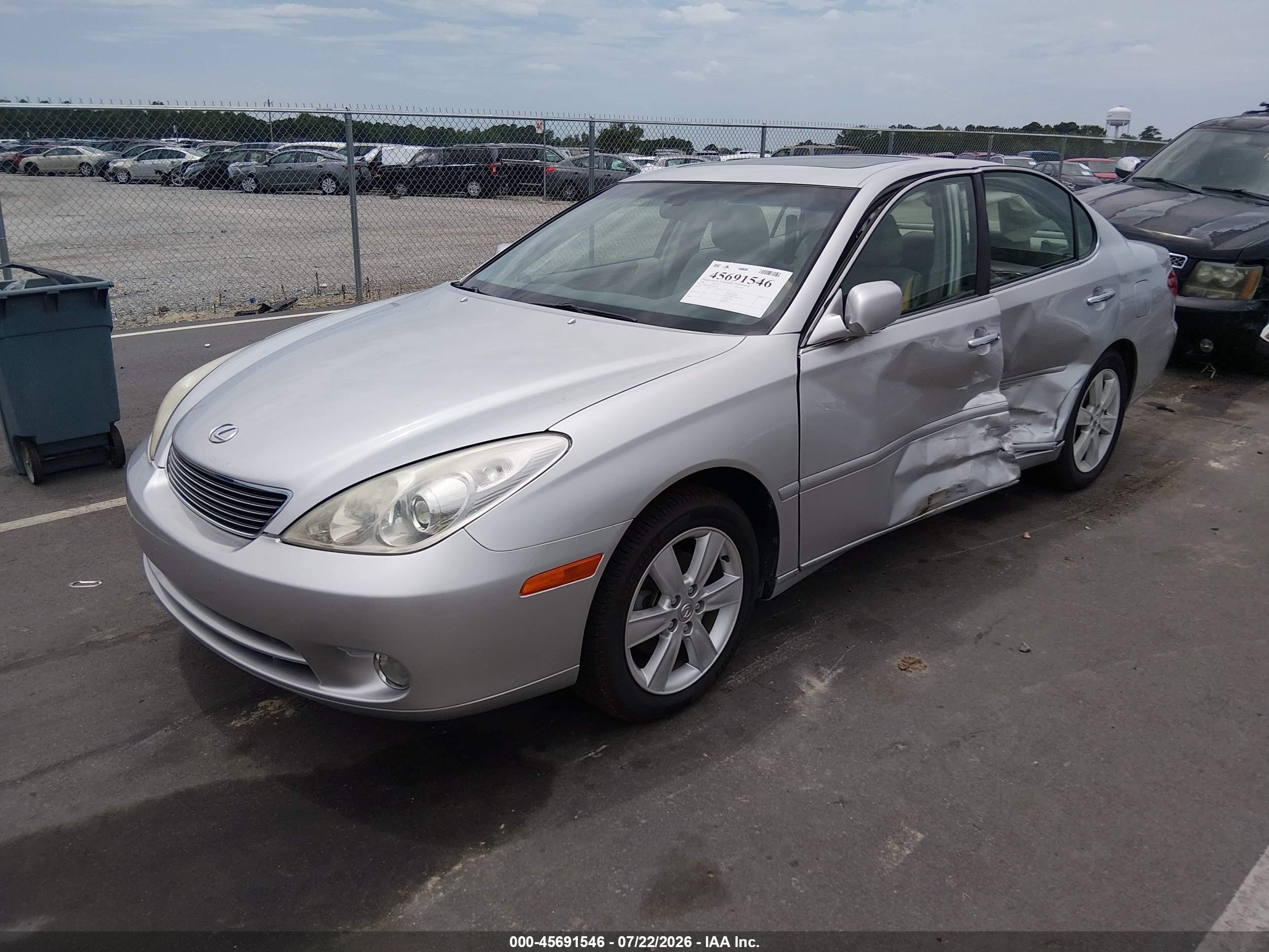 2006 Lexus Es 330   Silver vin: JTHBA30G165143019