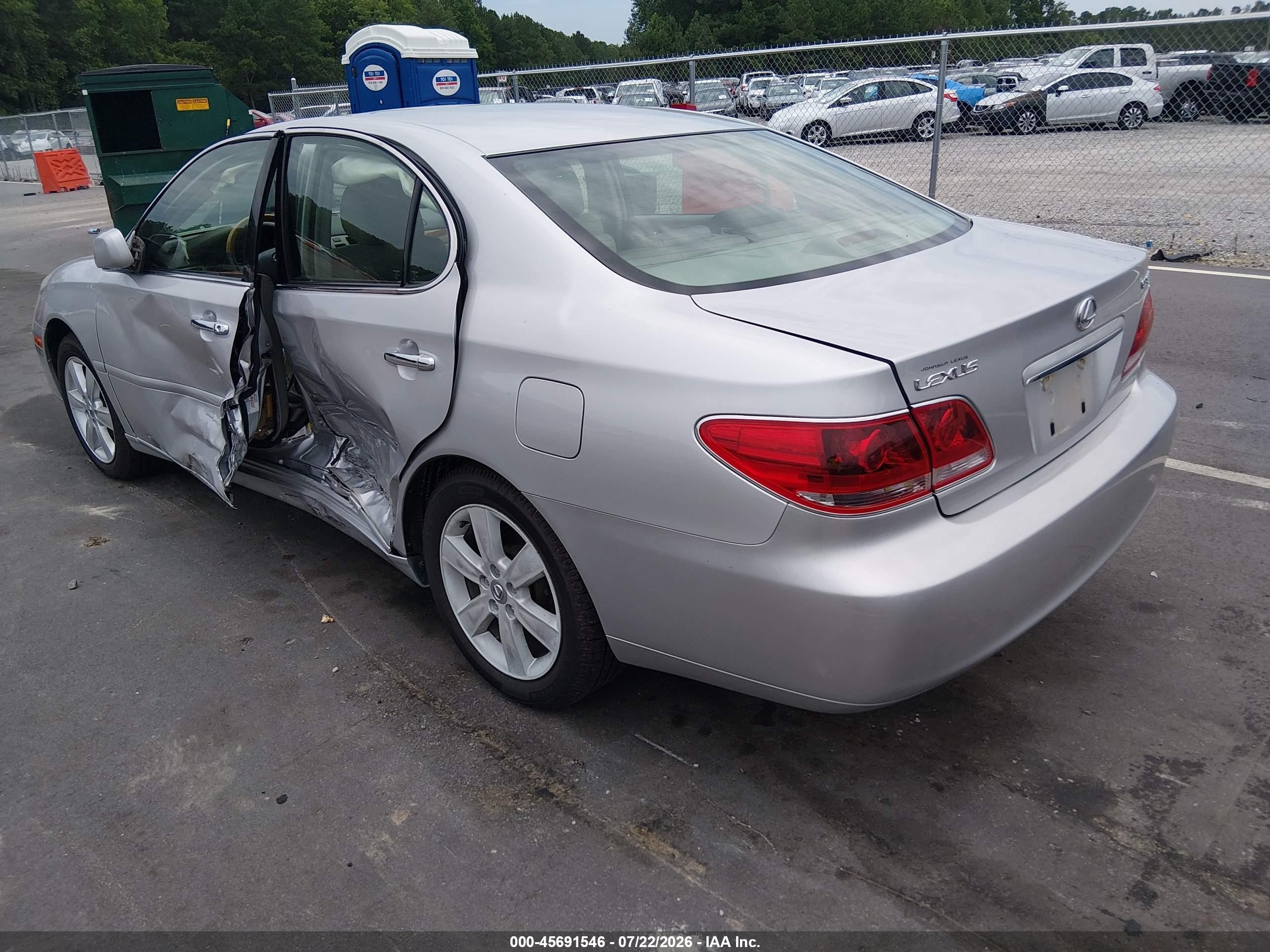 2006 Lexus Es 330   Silver vin: JTHBA30G165143019