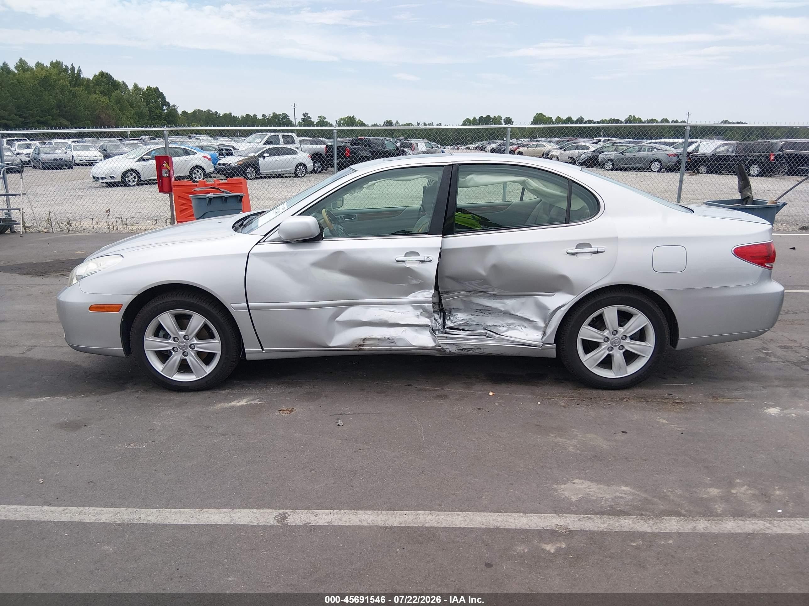 2006 Lexus Es 330   Silver vin: JTHBA30G165143019