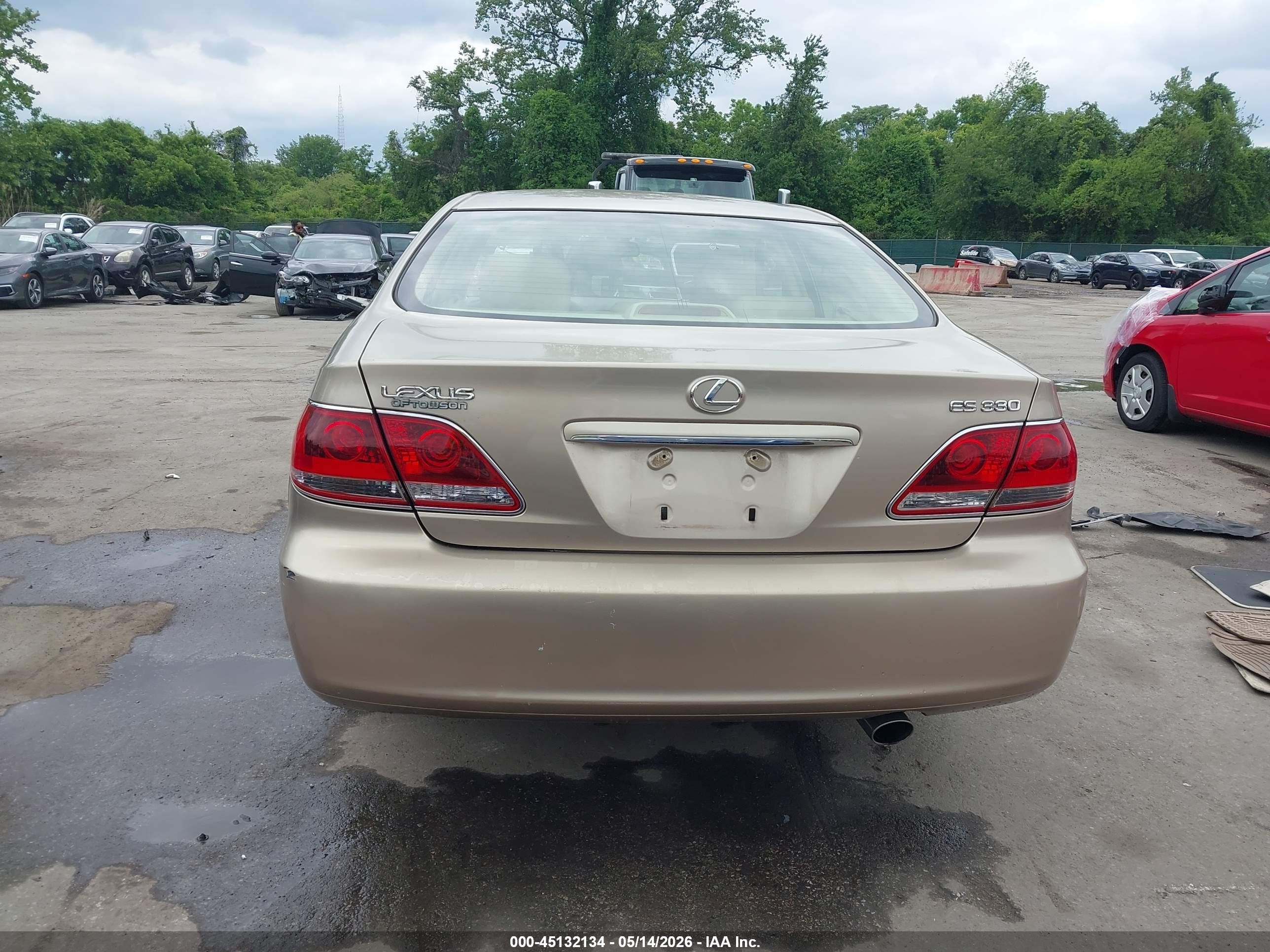 2006 Lexus Es 330   Gold vin: JTHBA30G165158684