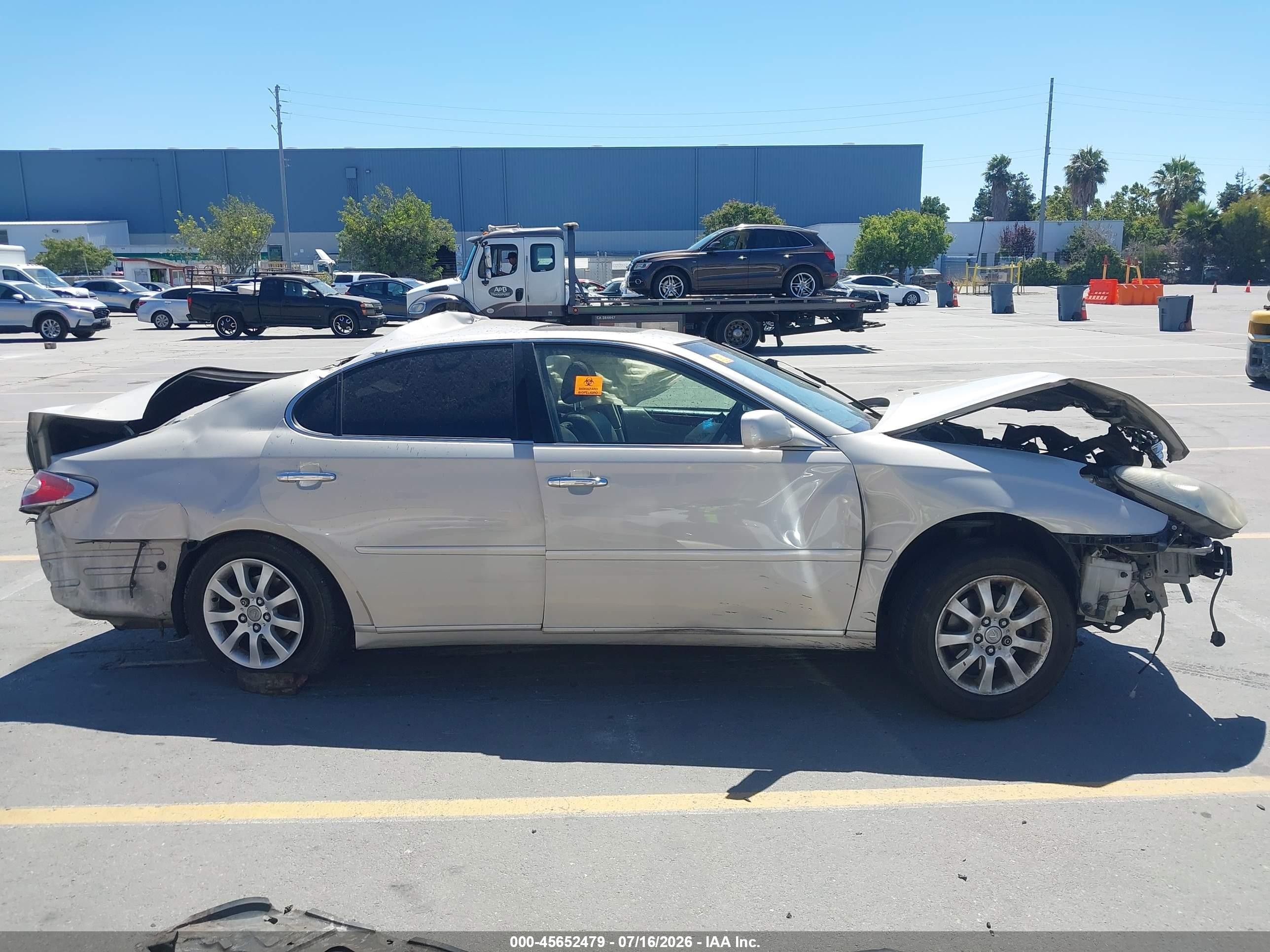 2004 Lexus Es 330   Gray vin: JTHBA30G240022509