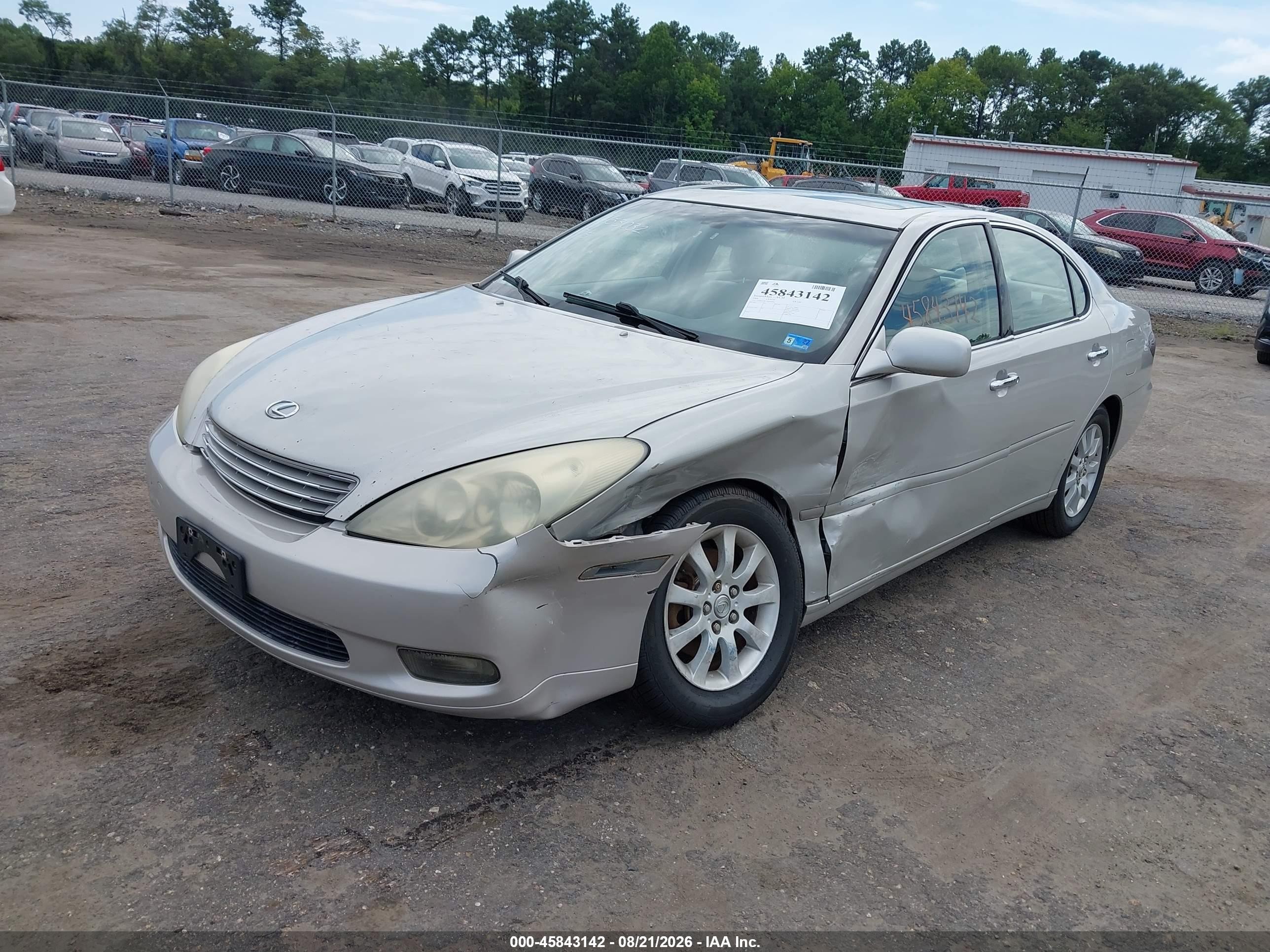 2004 Lexus Es 330   Silver vin: JTHBA30G245020035