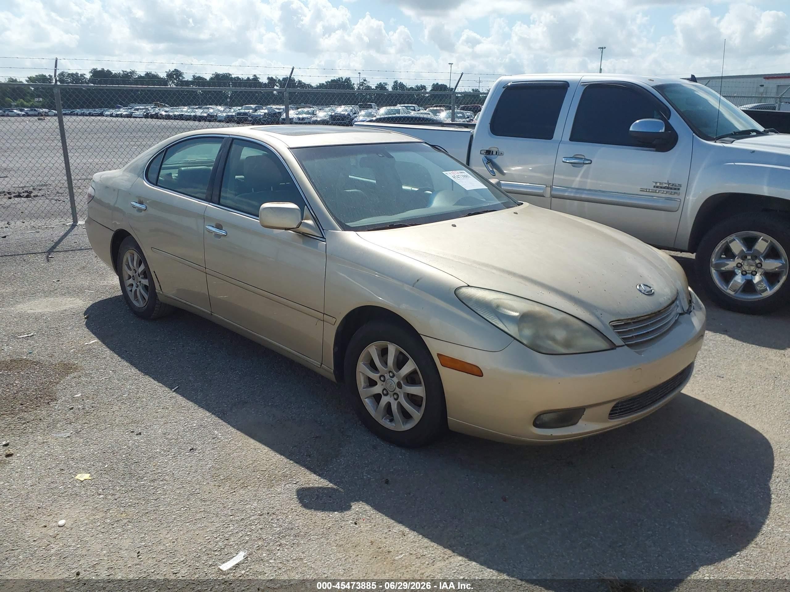 2004 Lexus Es 330   Золотой vin: JTHBA30G245032797