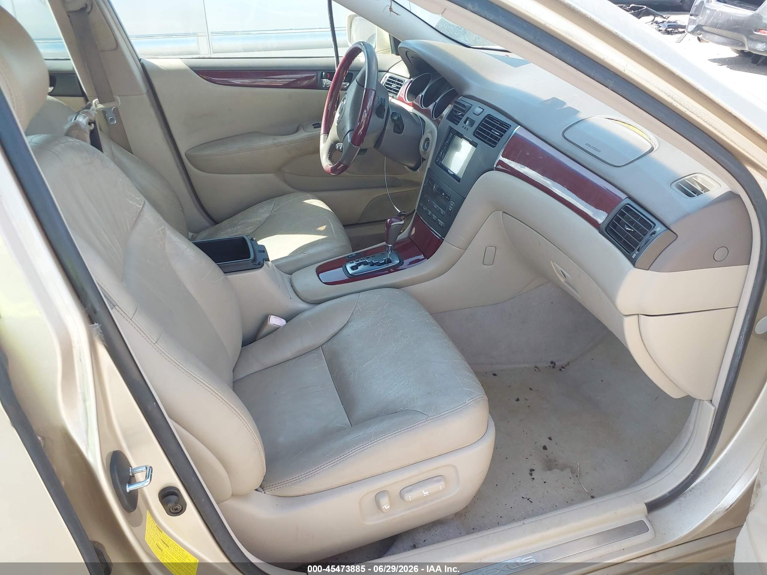 2004 Lexus Es 330   Золотой vin: JTHBA30G245032797