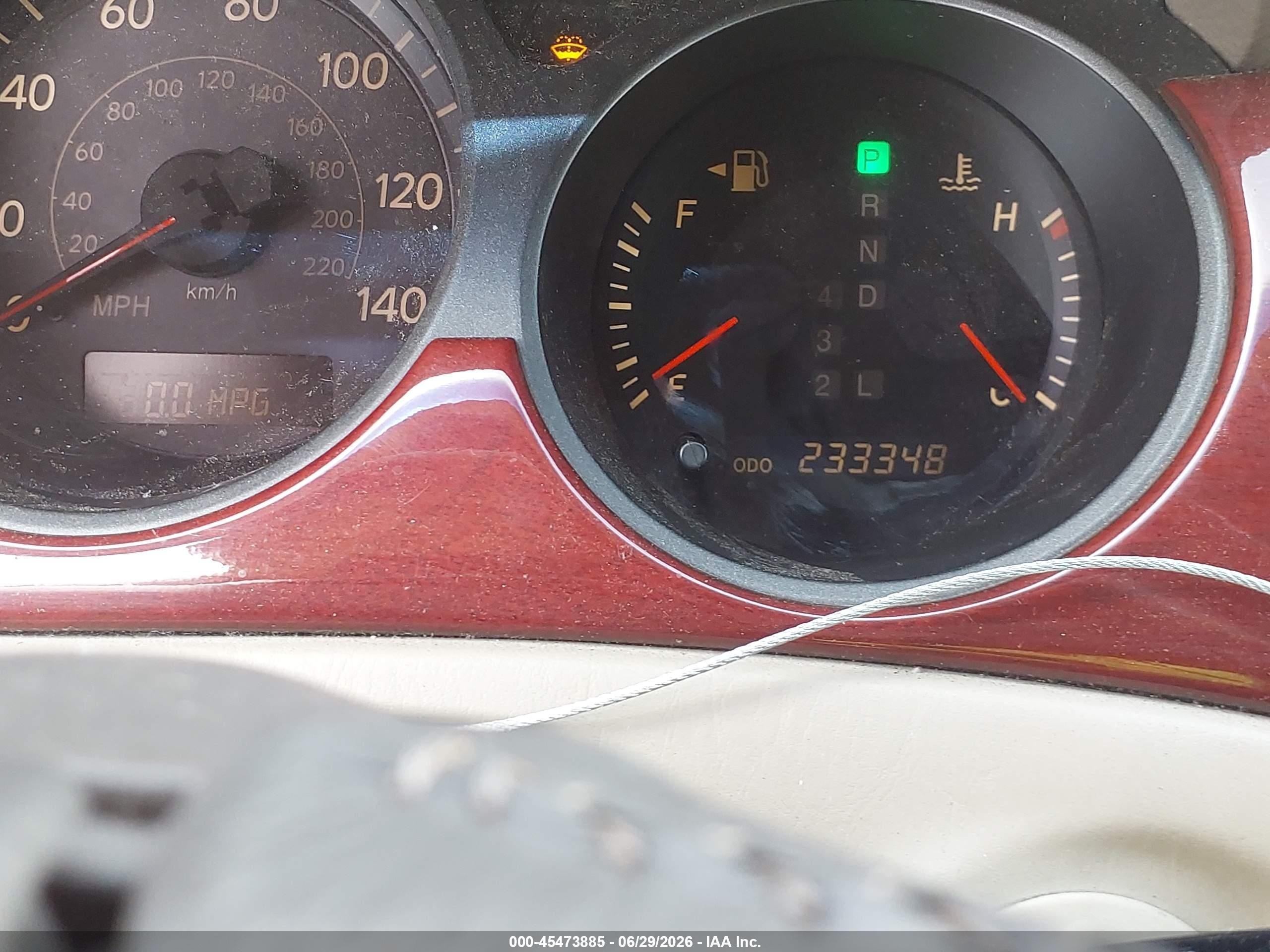 2004 Lexus Es 330   Золотой vin: JTHBA30G245032797