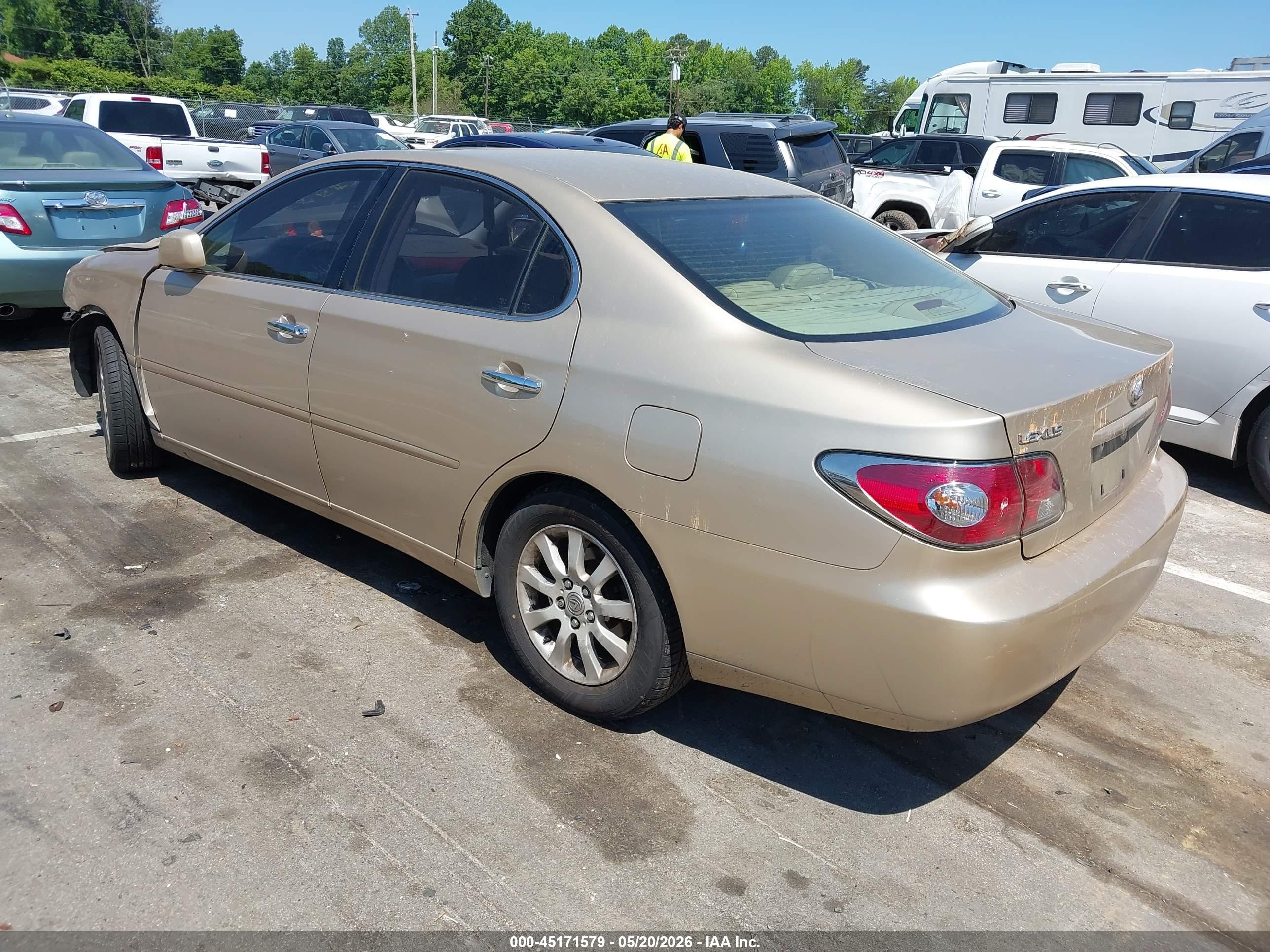 2004 Lexus Es 330   Золотой vin: JTHBA30G245048854