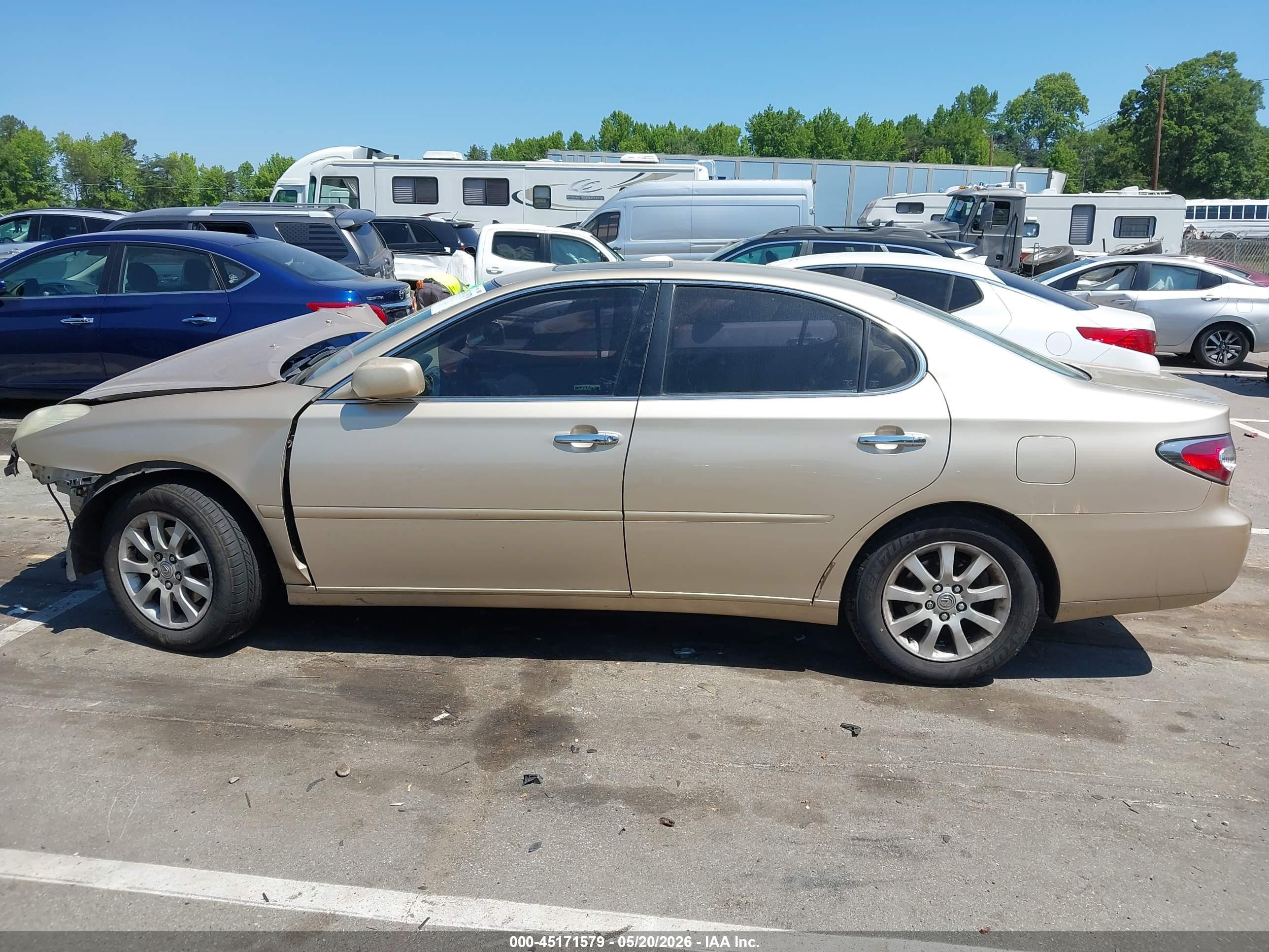 2004 Lexus Es 330   Золотой vin: JTHBA30G245048854
