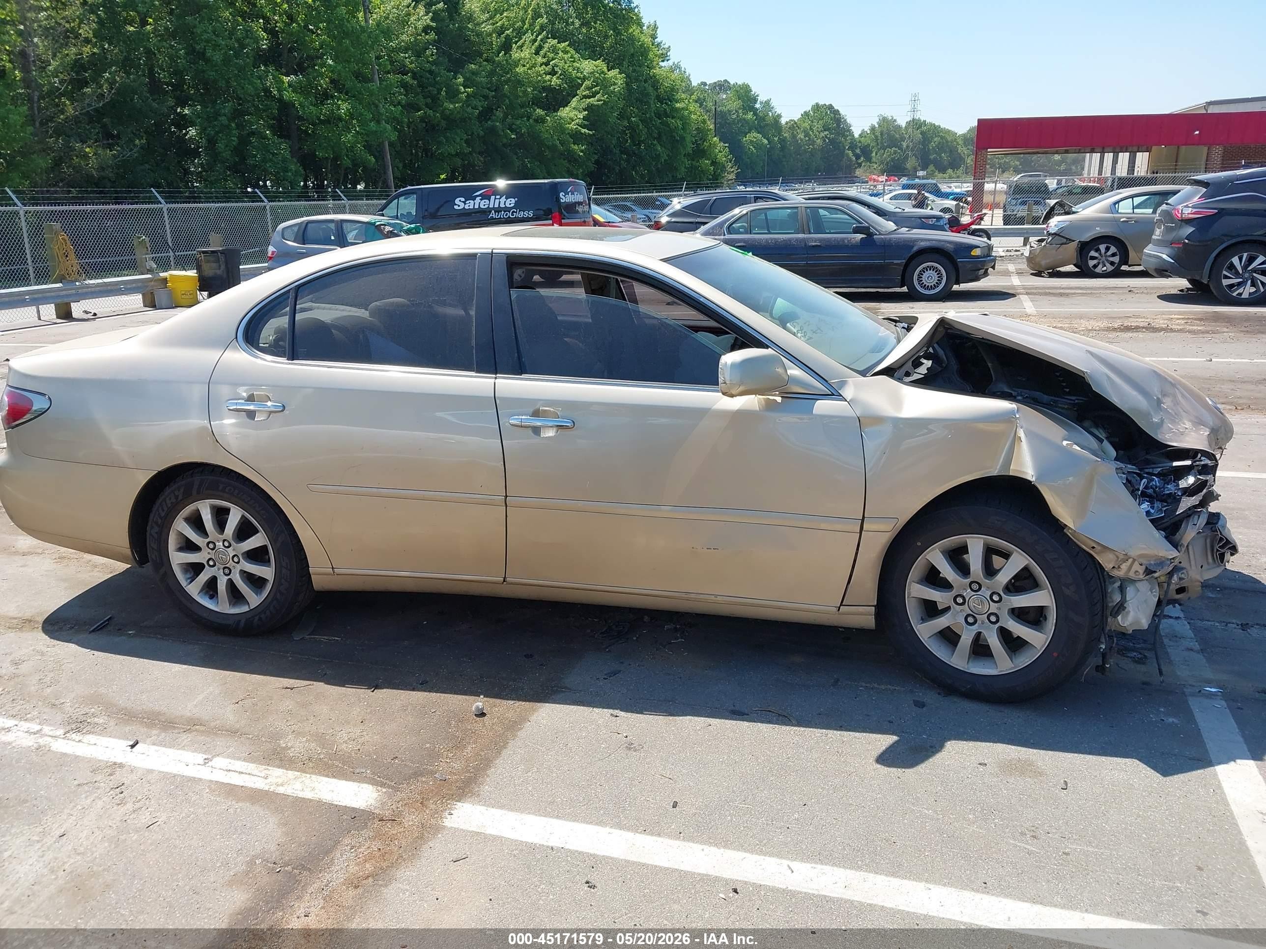 2004 Lexus Es 330   Золотой vin: JTHBA30G245048854