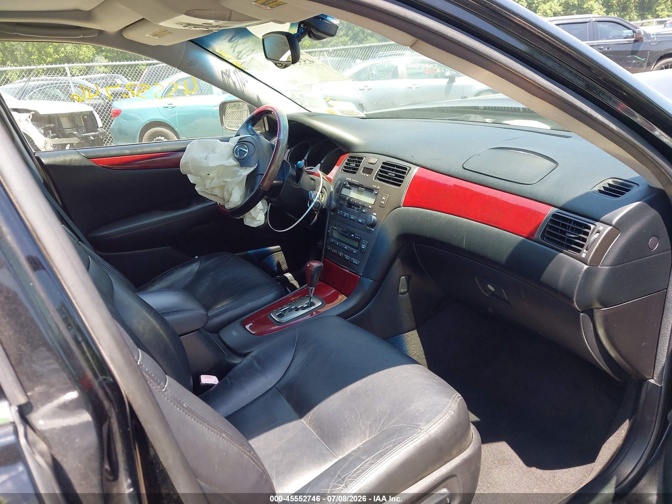 2004 Lexus Es 330   Black vin: JTHBA30G245055299