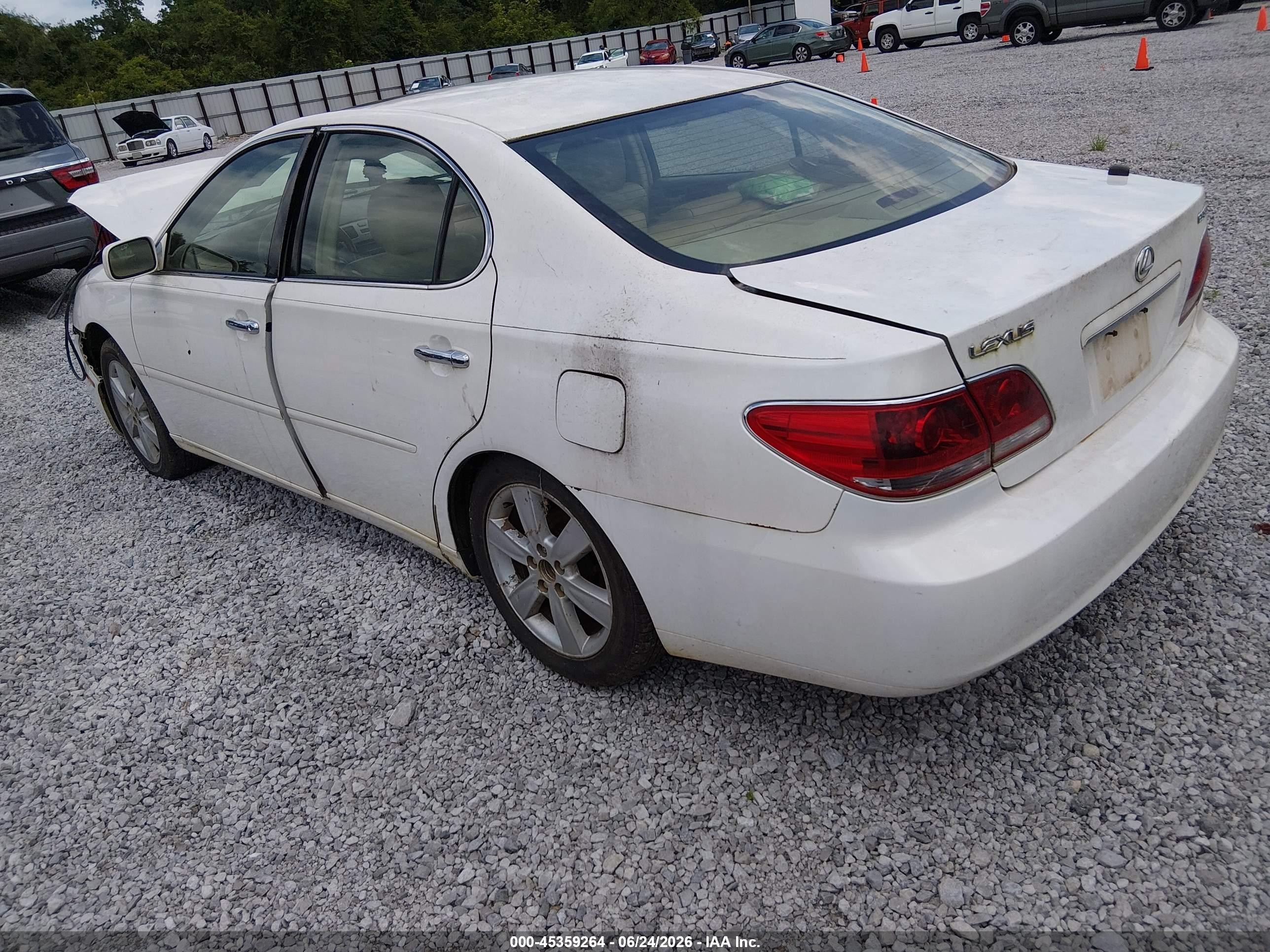 2005 Lexus Es 330   White vin: JTHBA30G255120170