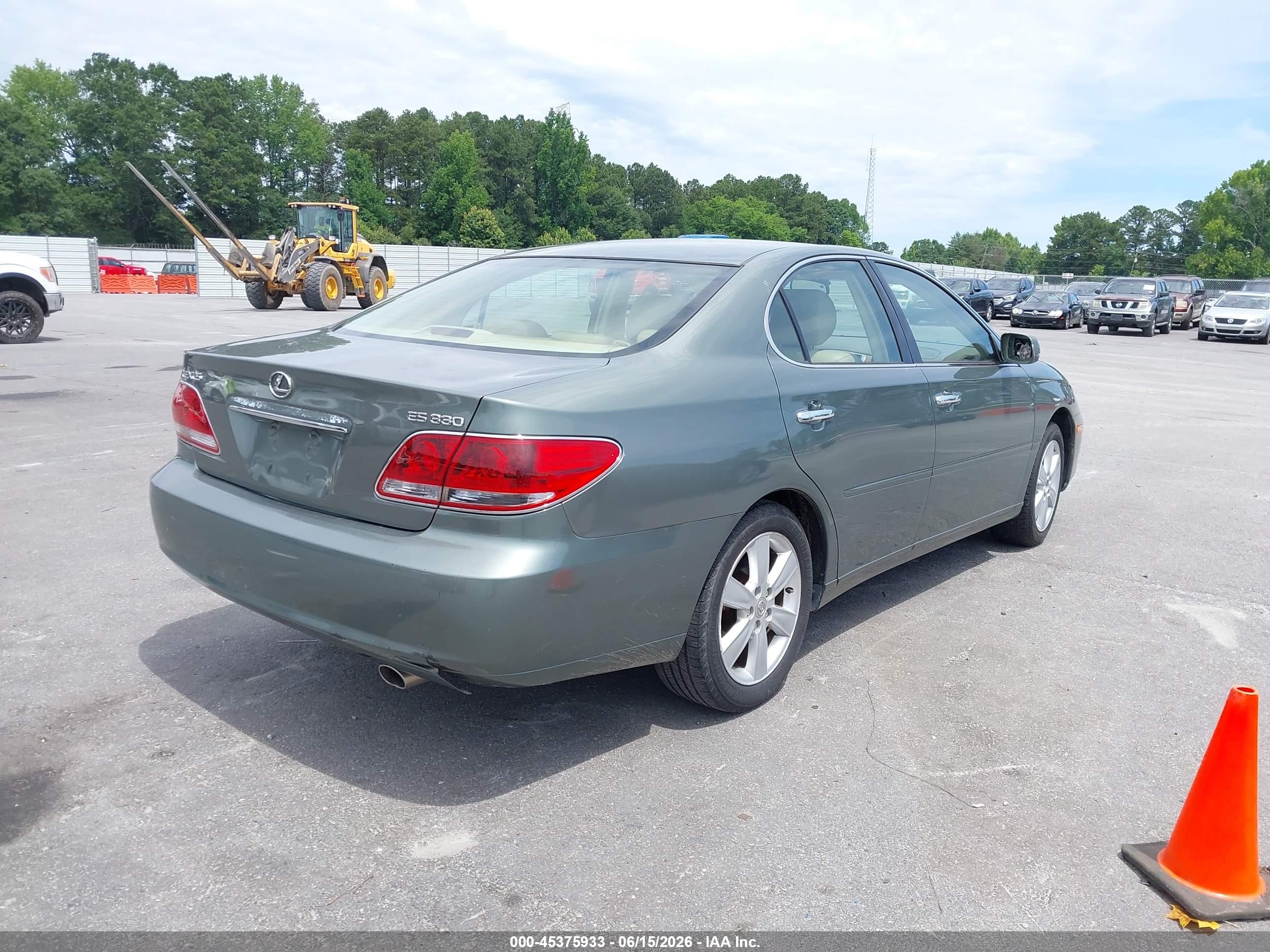2005 Lexus Es 330 Green vin: JTHBA30G255130942