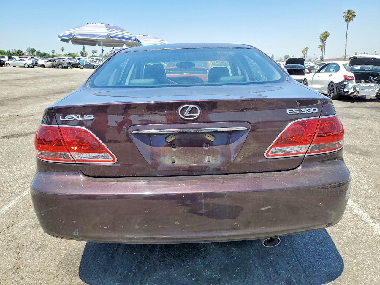 2005 Lexus Es 330 Burgundy vin: JTHBA30G255137177