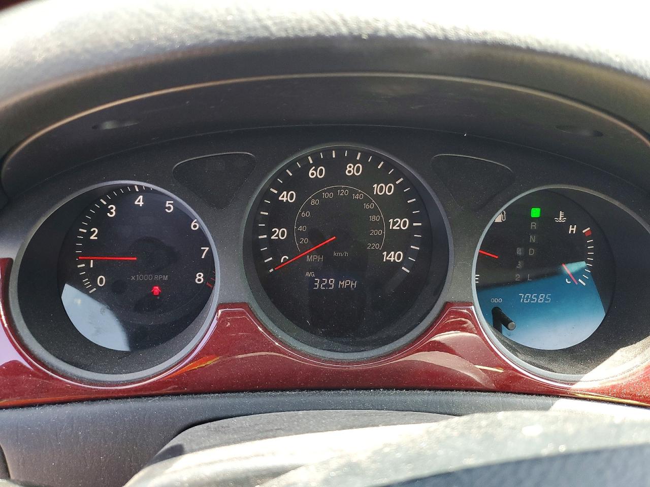 2005 Lexus Es 330 Burgundy vin: JTHBA30G255137177