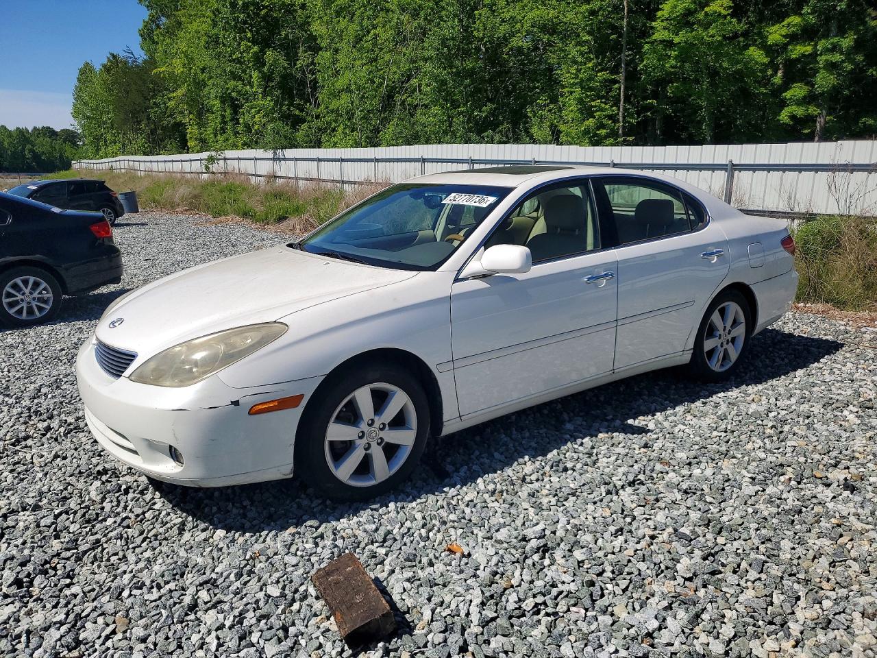 2005 Lexus Es 330 White vin: JTHBA30G255137664