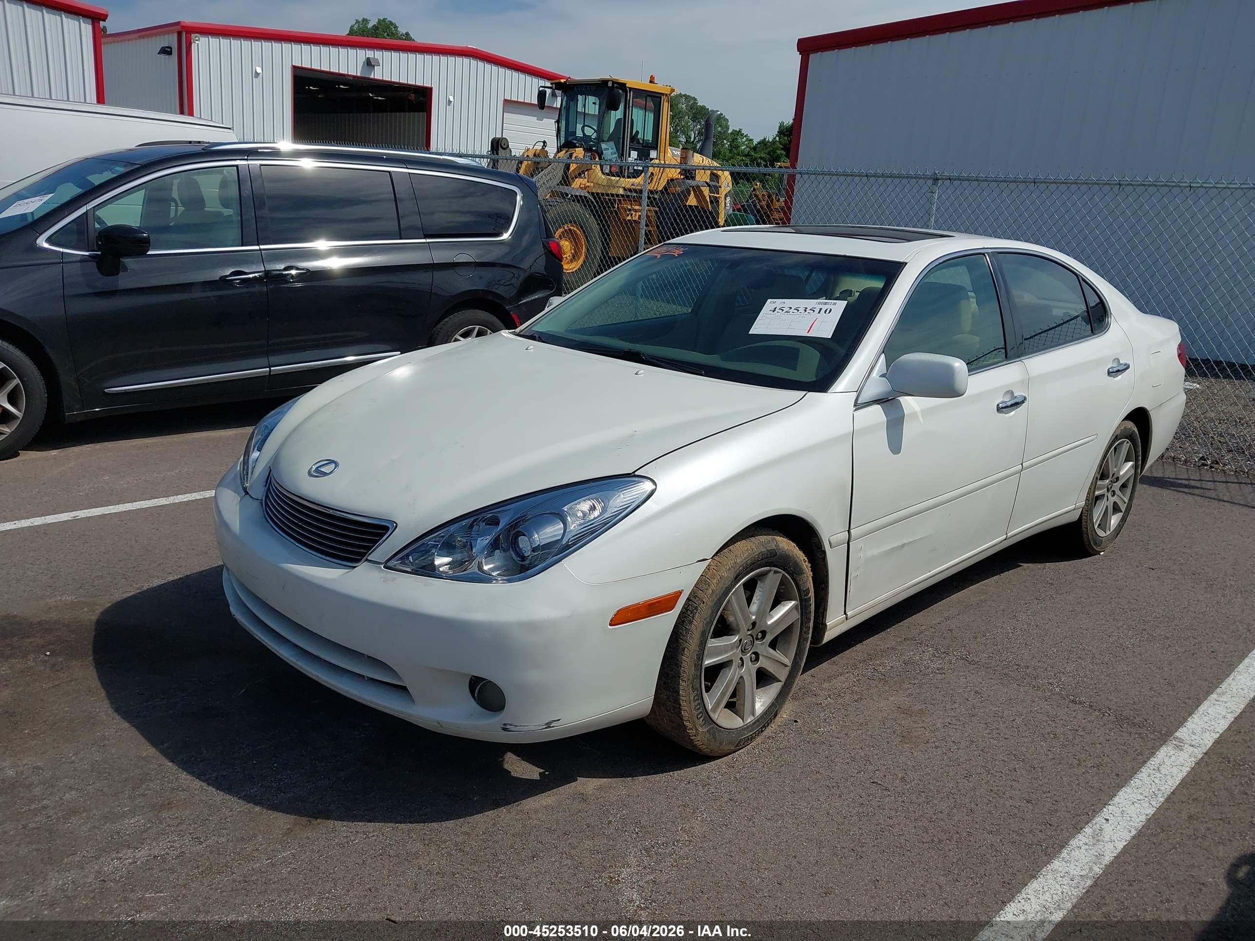 2006 Lexus Es 330   White vin: JTHBA30G265153266