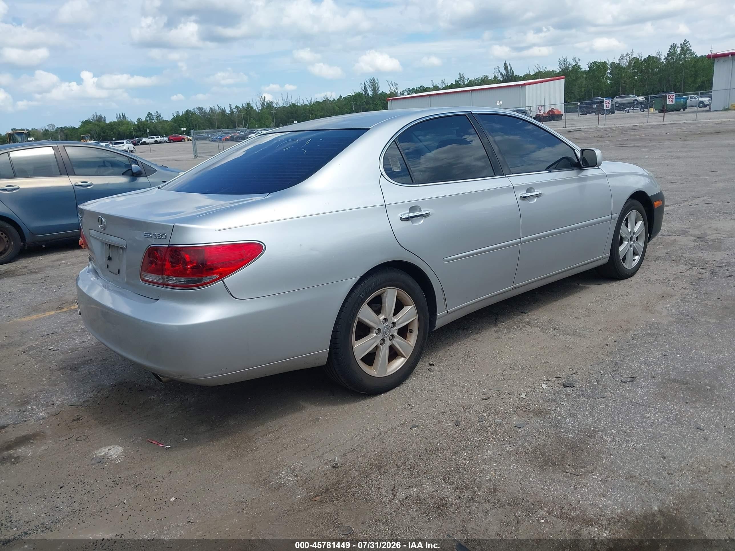 2006 Lexus Es 330   Silver vin: JTHBA30G265154028