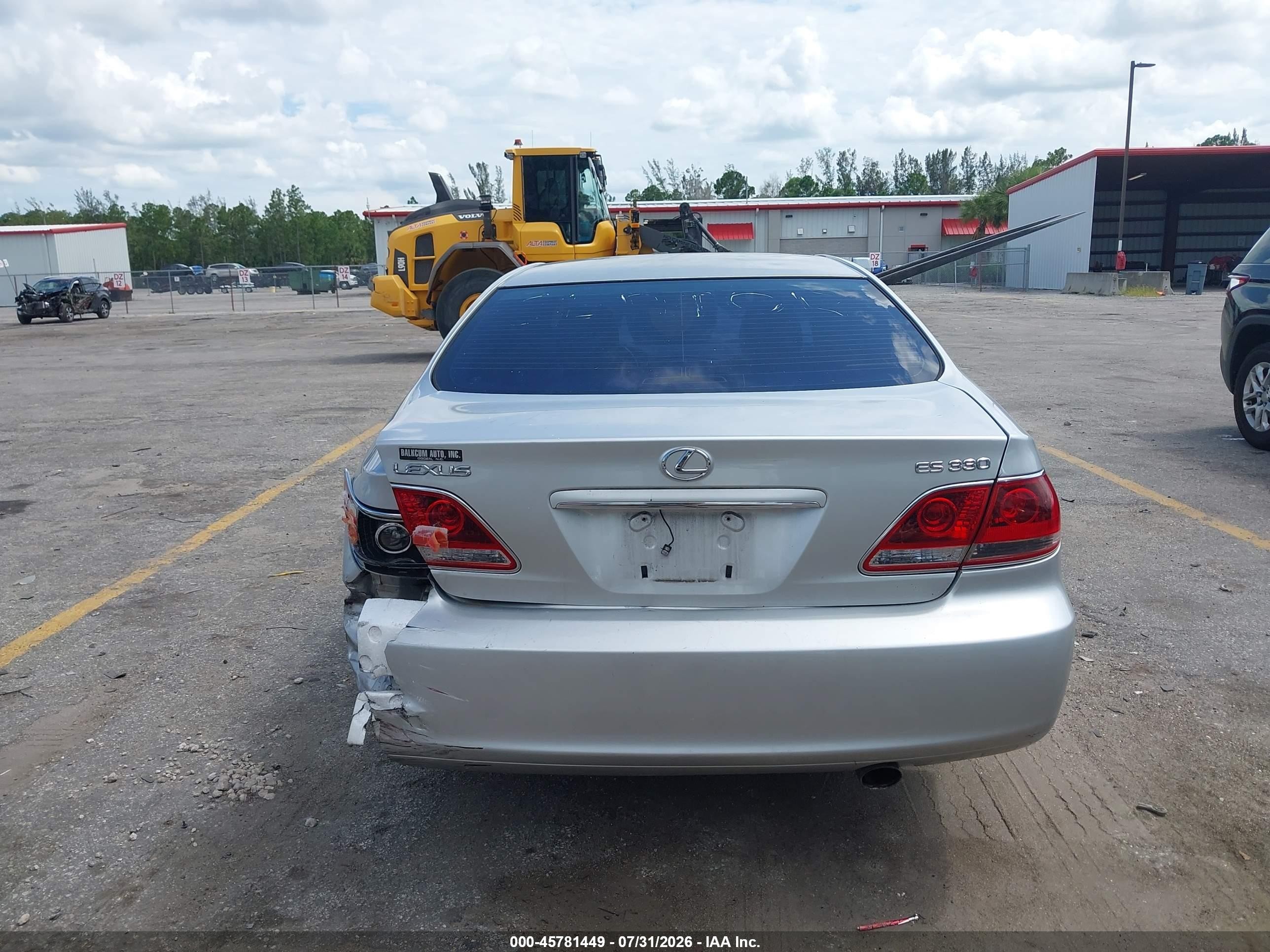 2006 Lexus Es 330   Silver vin: JTHBA30G265154028