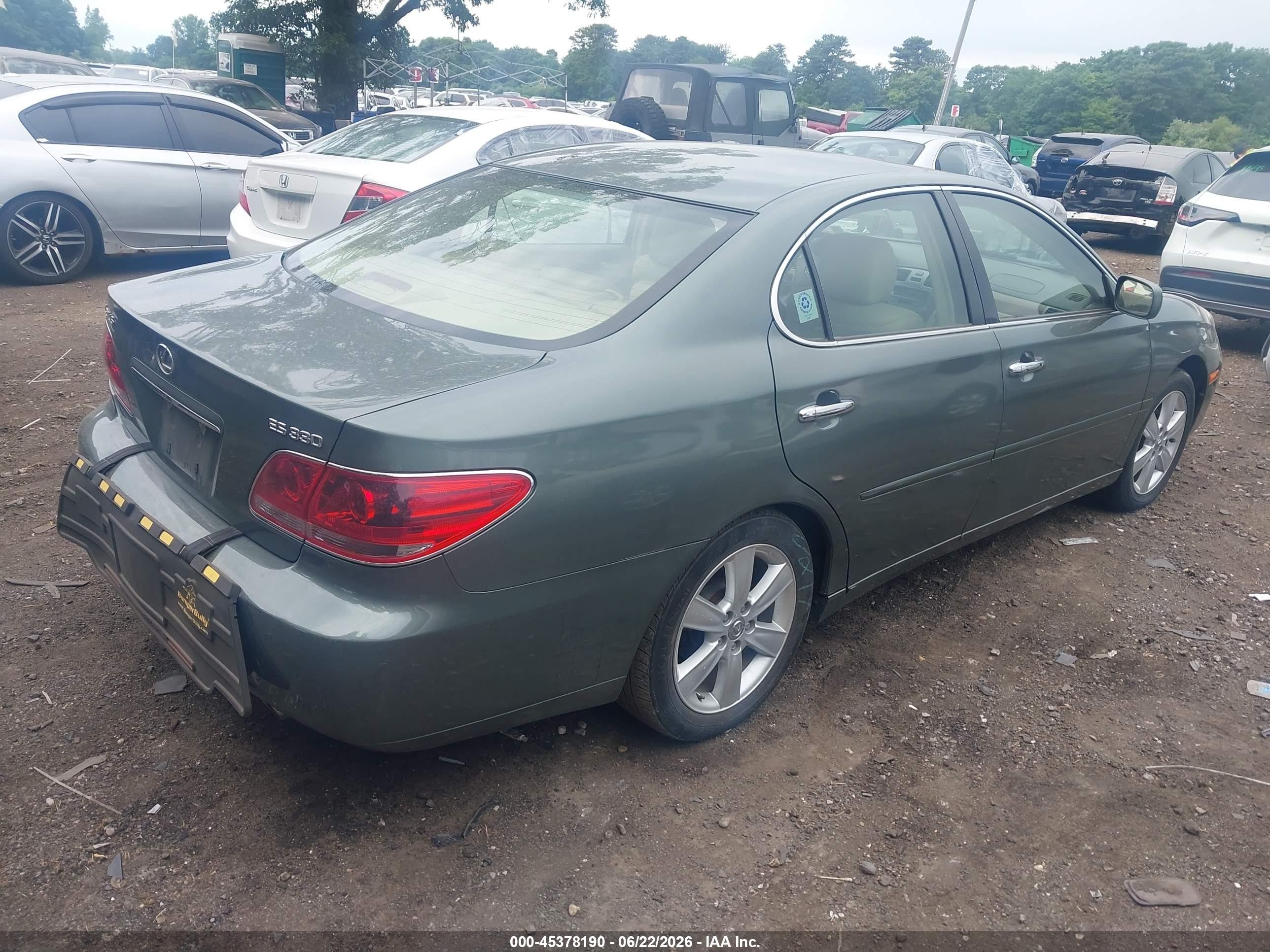 2006 Lexus Es 330 Green vin: JTHBA30G265164042