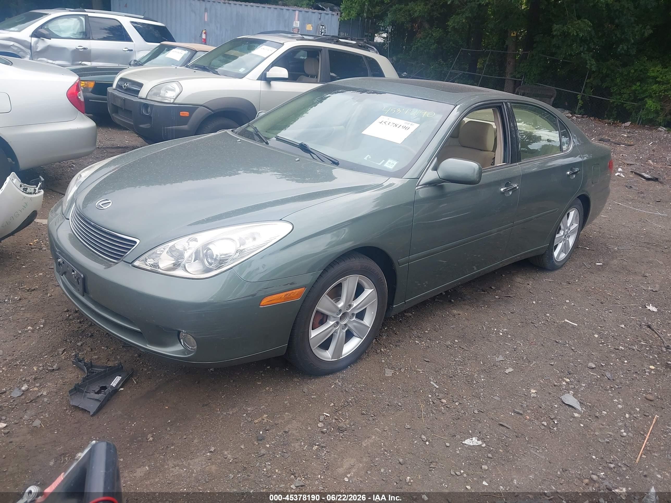 2006 Lexus Es 330 Green vin: JTHBA30G265164042