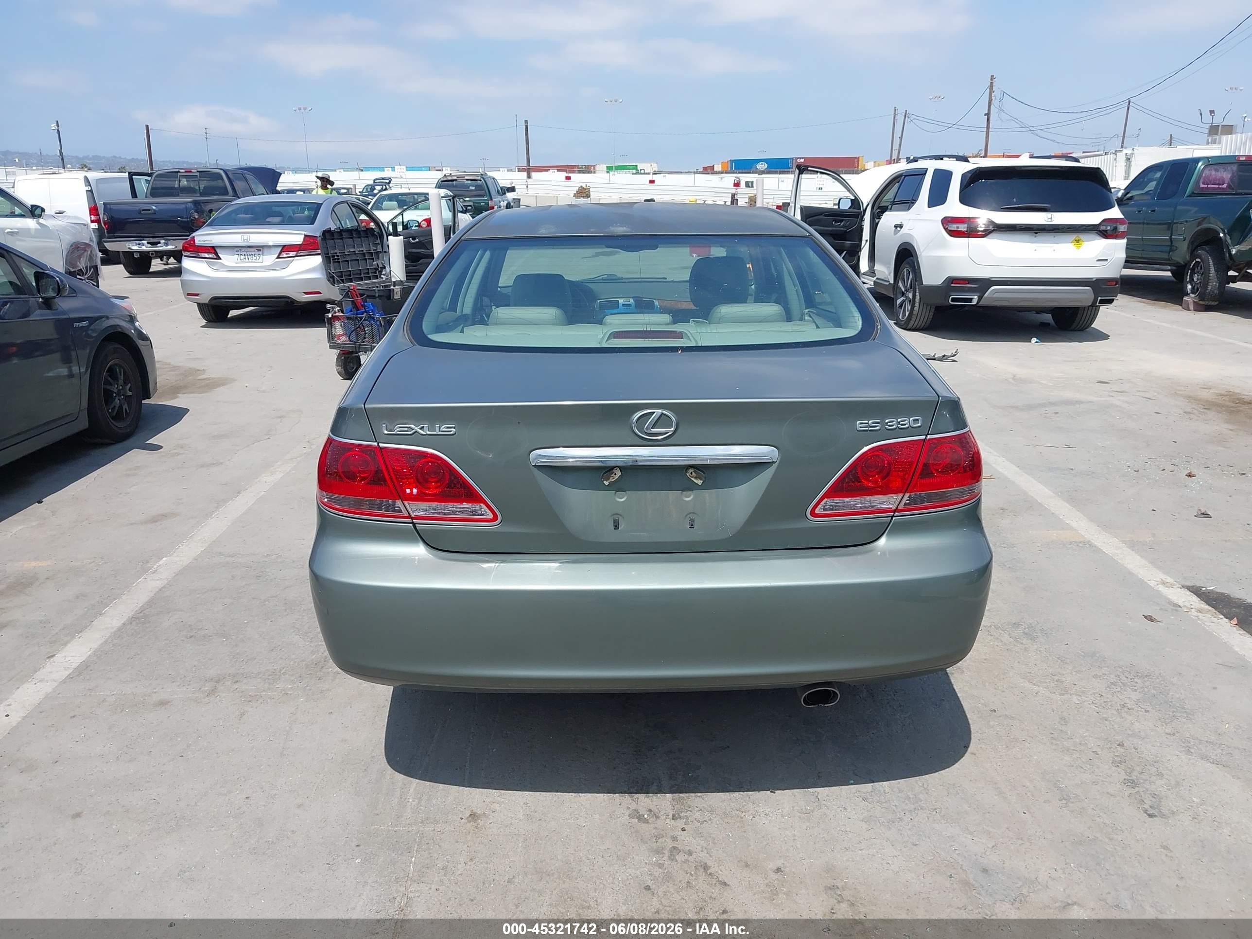 2006 Lexus Es 330   Green vin: JTHBA30G265167183