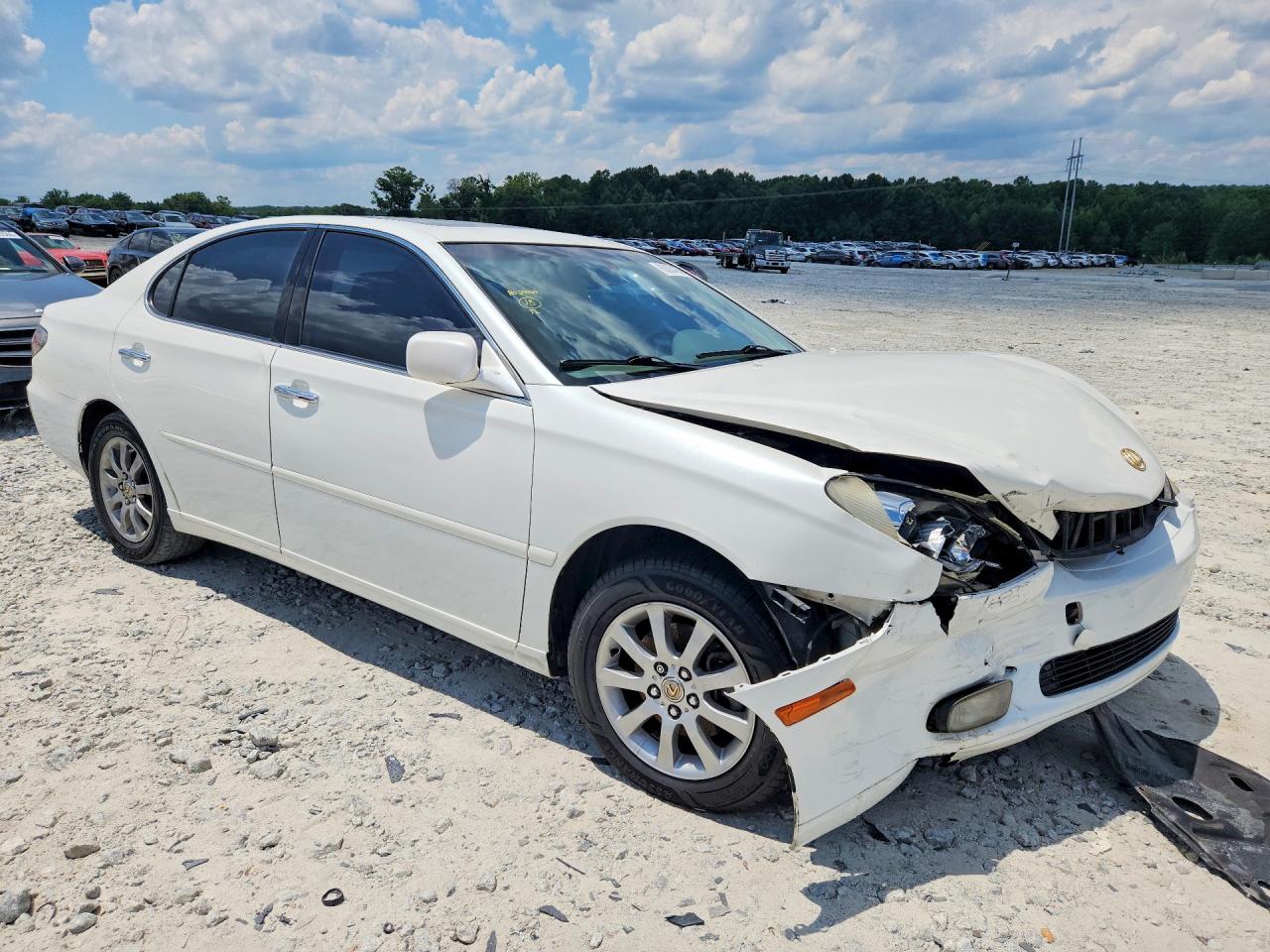 2004 Lexus Es 330 White vin: JTHBA30G340023409