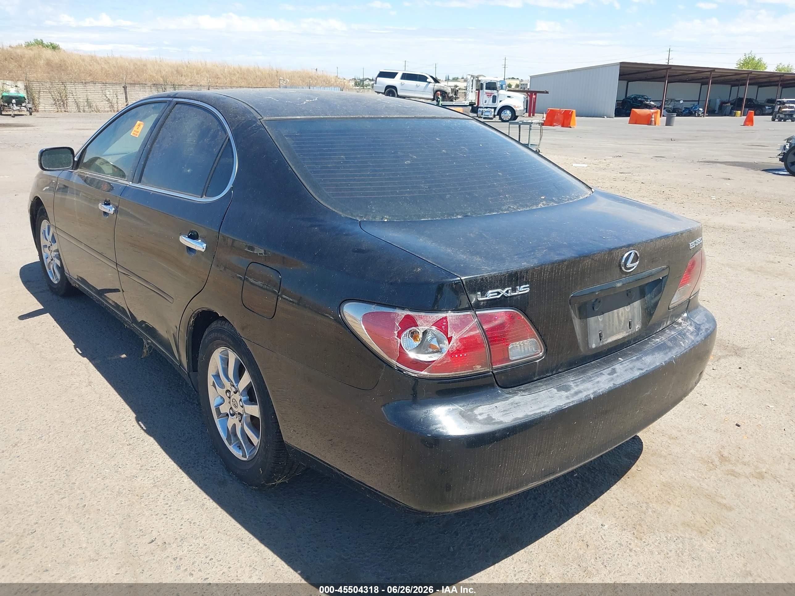 2004 Lexus Es 330   Black vin: JTHBA30G345007990