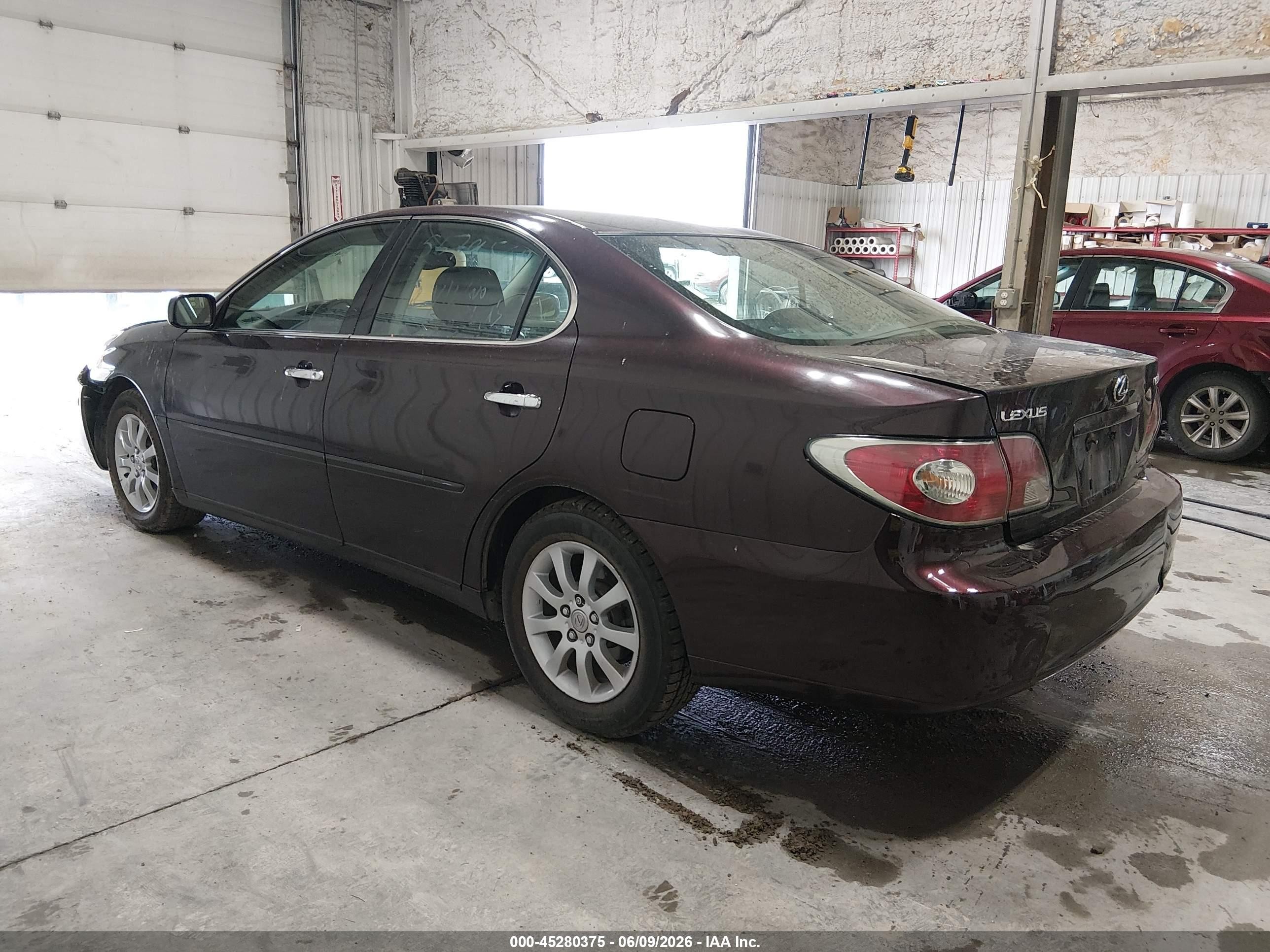 2004 Lexus Es 330 Темно-бордовый vin: JTHBA30G345019654