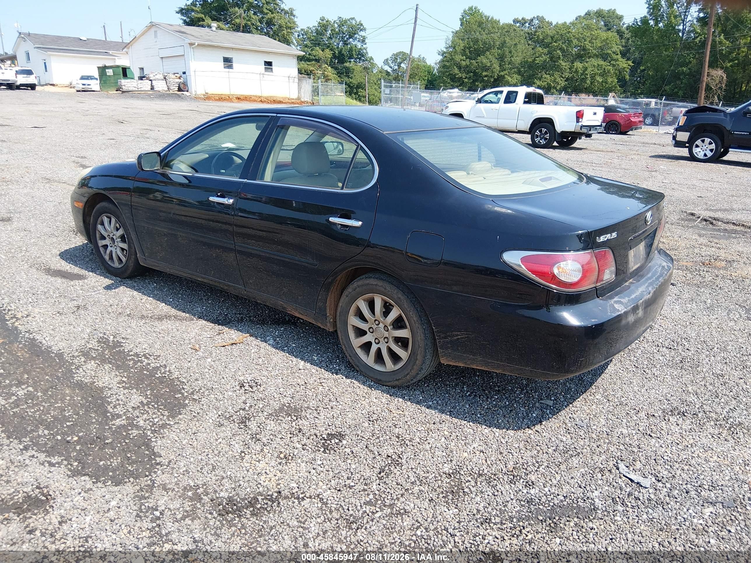 2004 Lexus Es 330 Black vin: JTHBA30G345020657