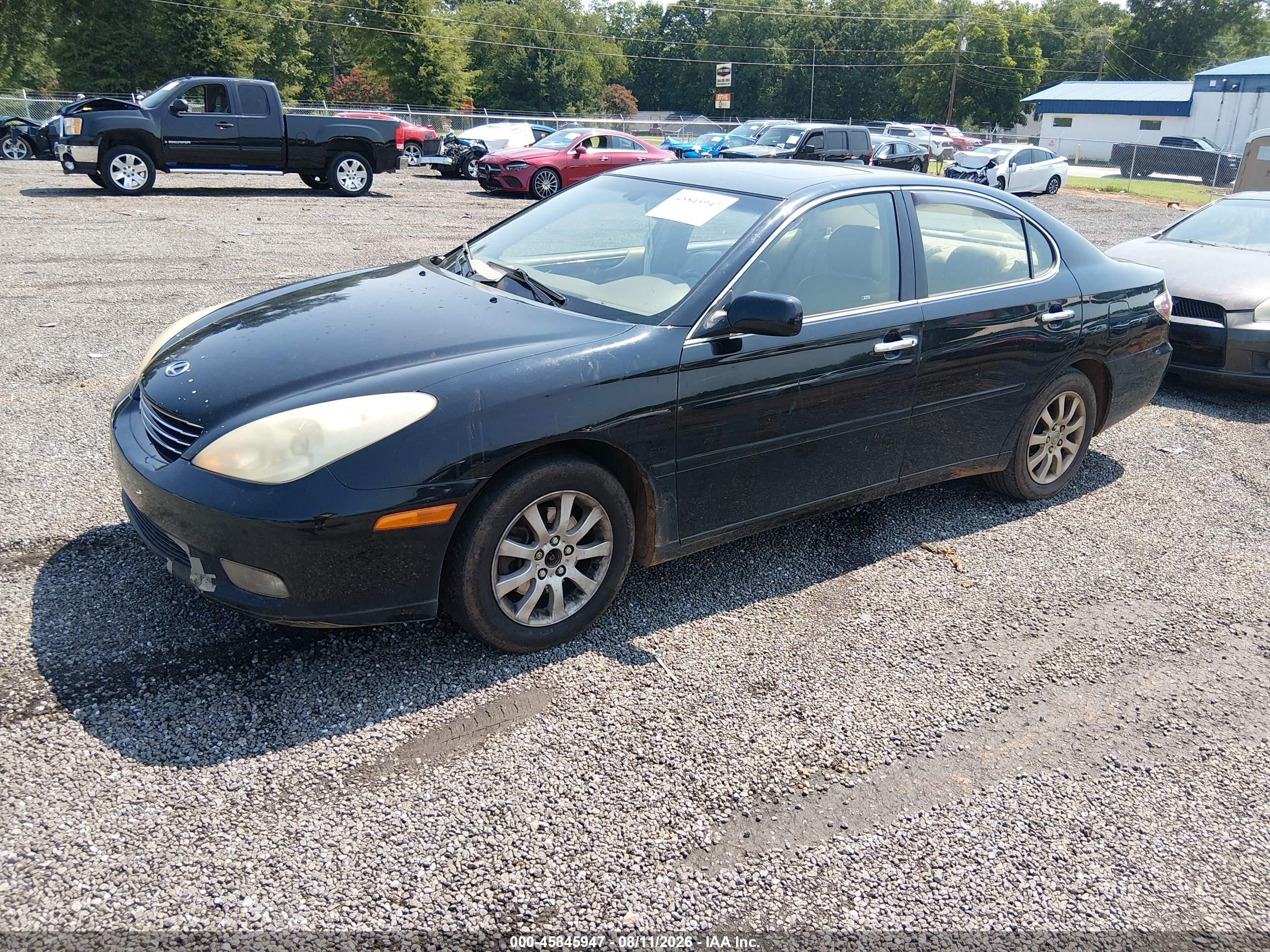 2004 Lexus Es 330 Black vin: JTHBA30G345020657