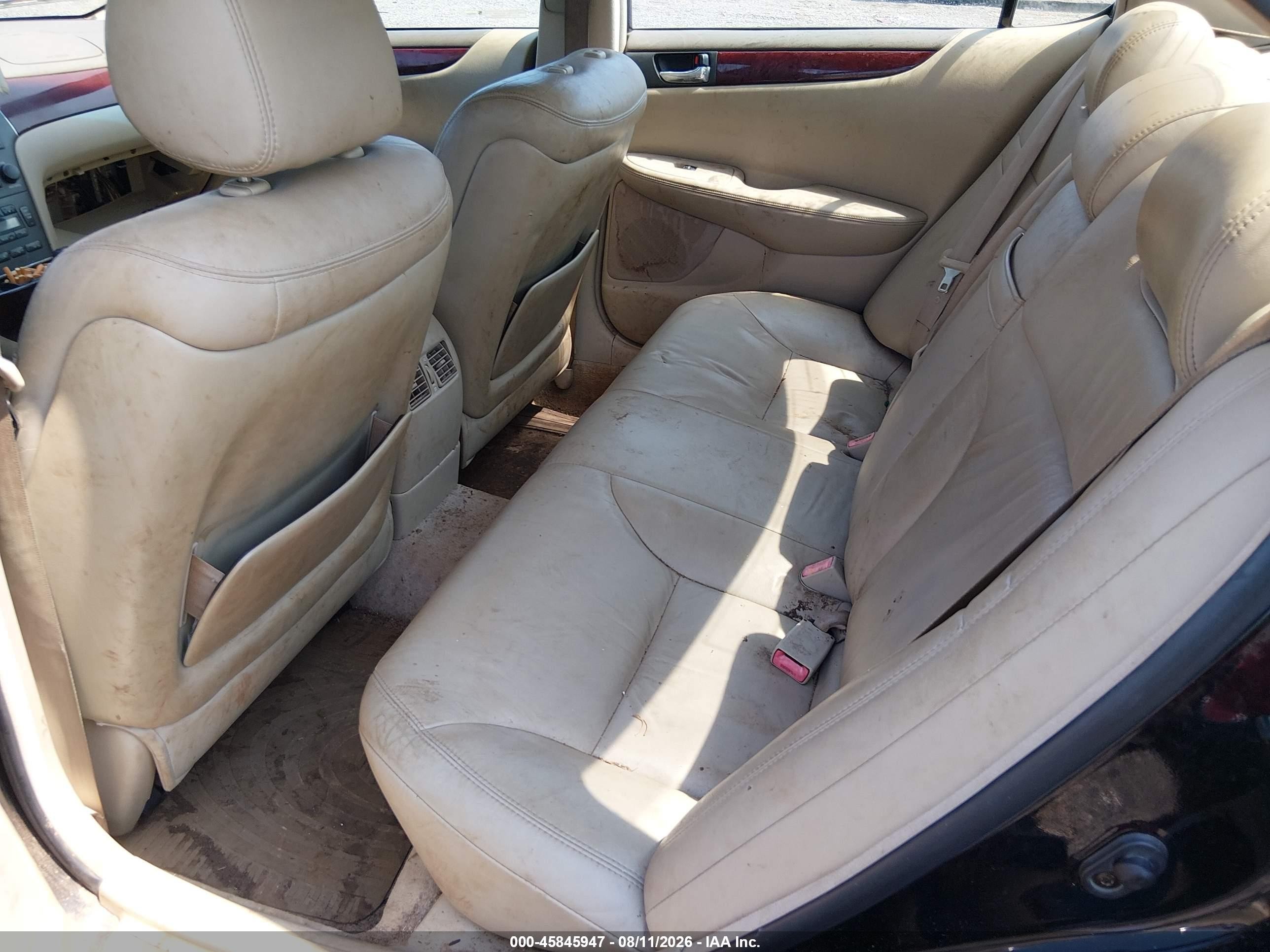 2004 Lexus Es 330 Black vin: JTHBA30G345020657