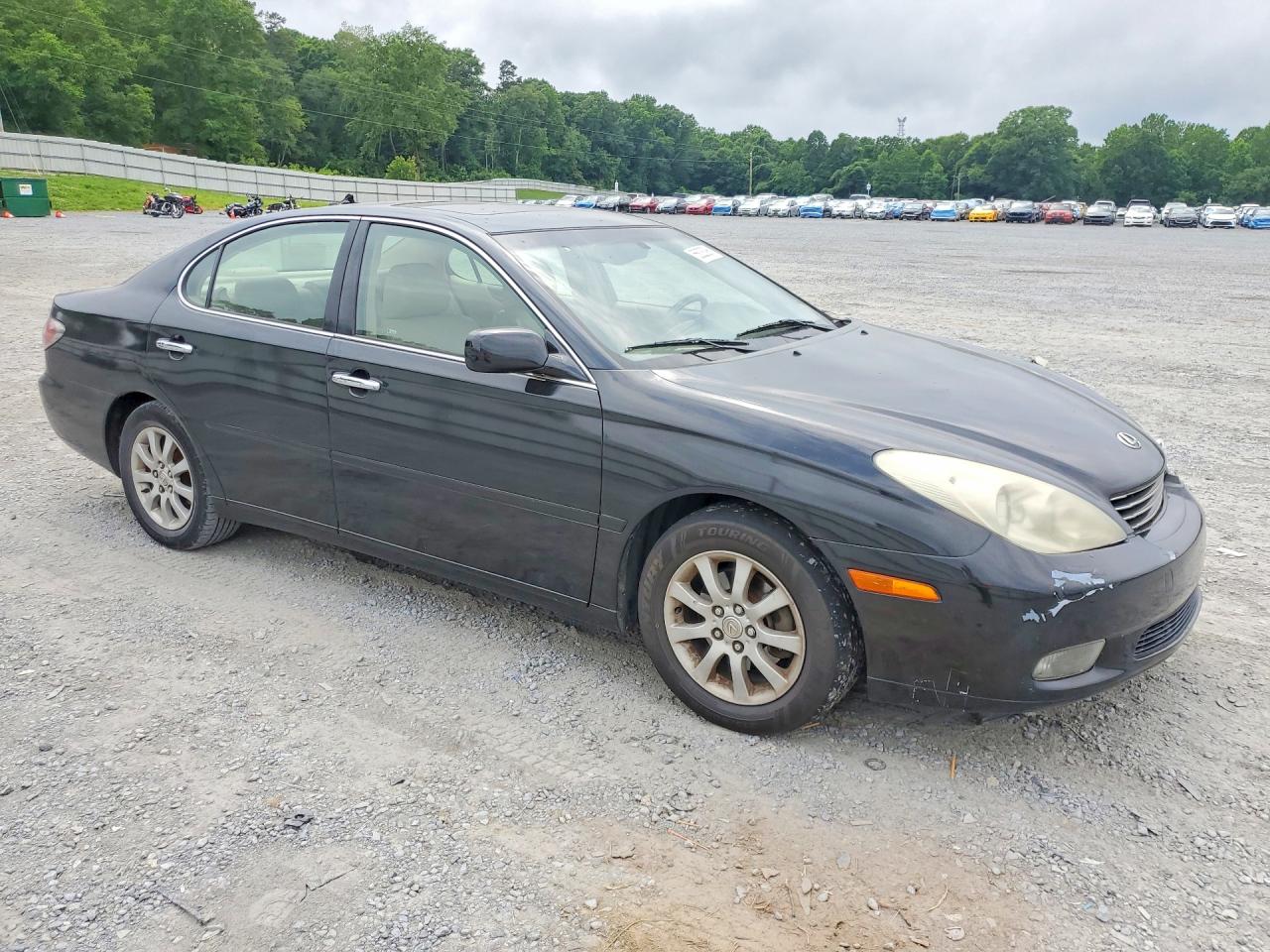 2004 Lexus Es 330 Black vin: JTHBA30G345037622