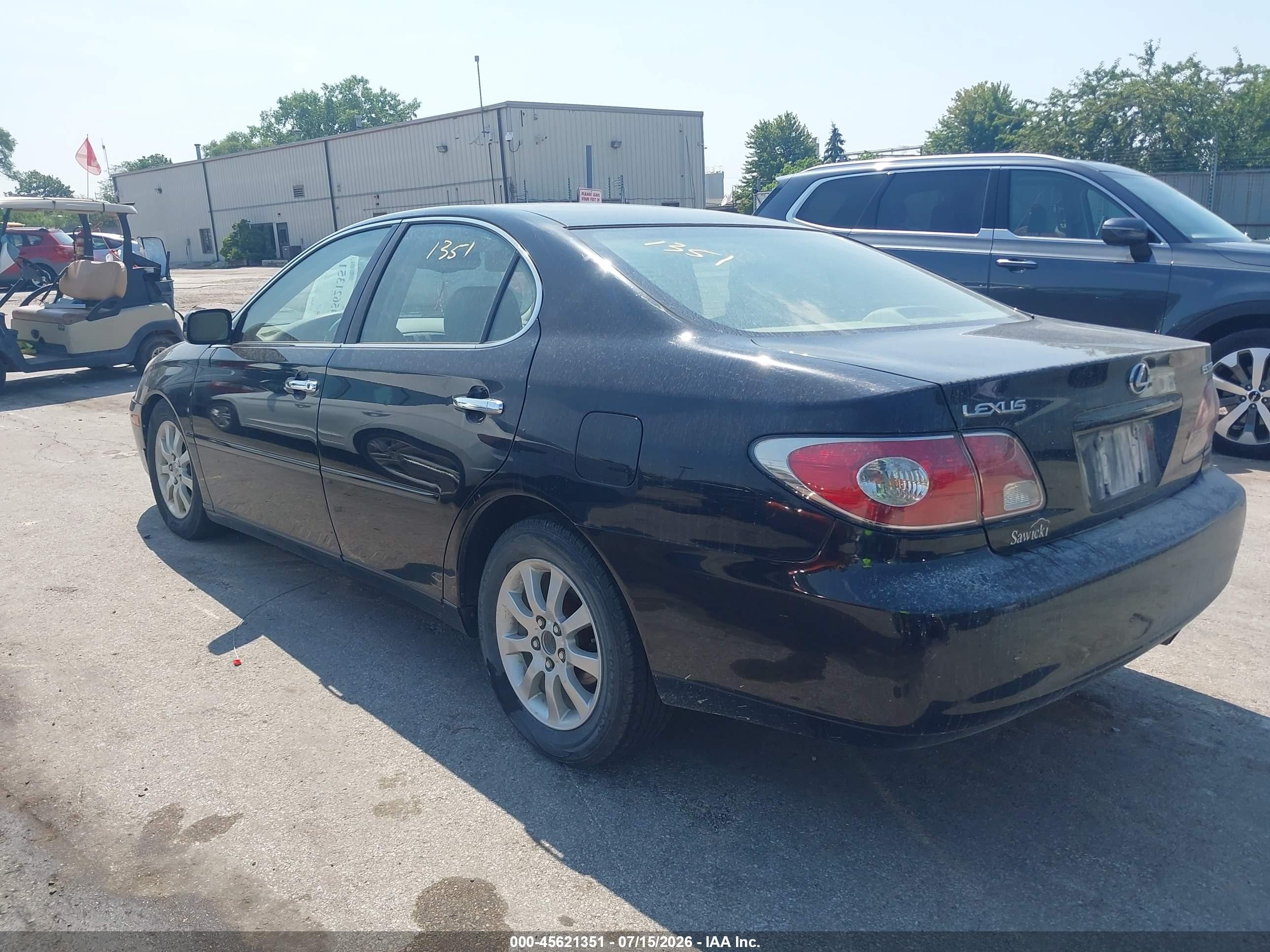 2004 Lexus Es 330   Black vin: JTHBA30G345042707