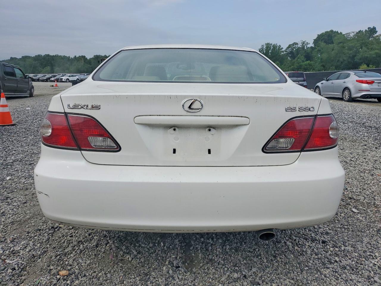 2004 Lexus Es 330 White vin: JTHBA30G345054792