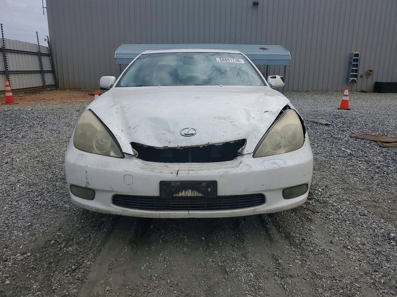 2004 Lexus Es 330 White vin: JTHBA30G345054792
