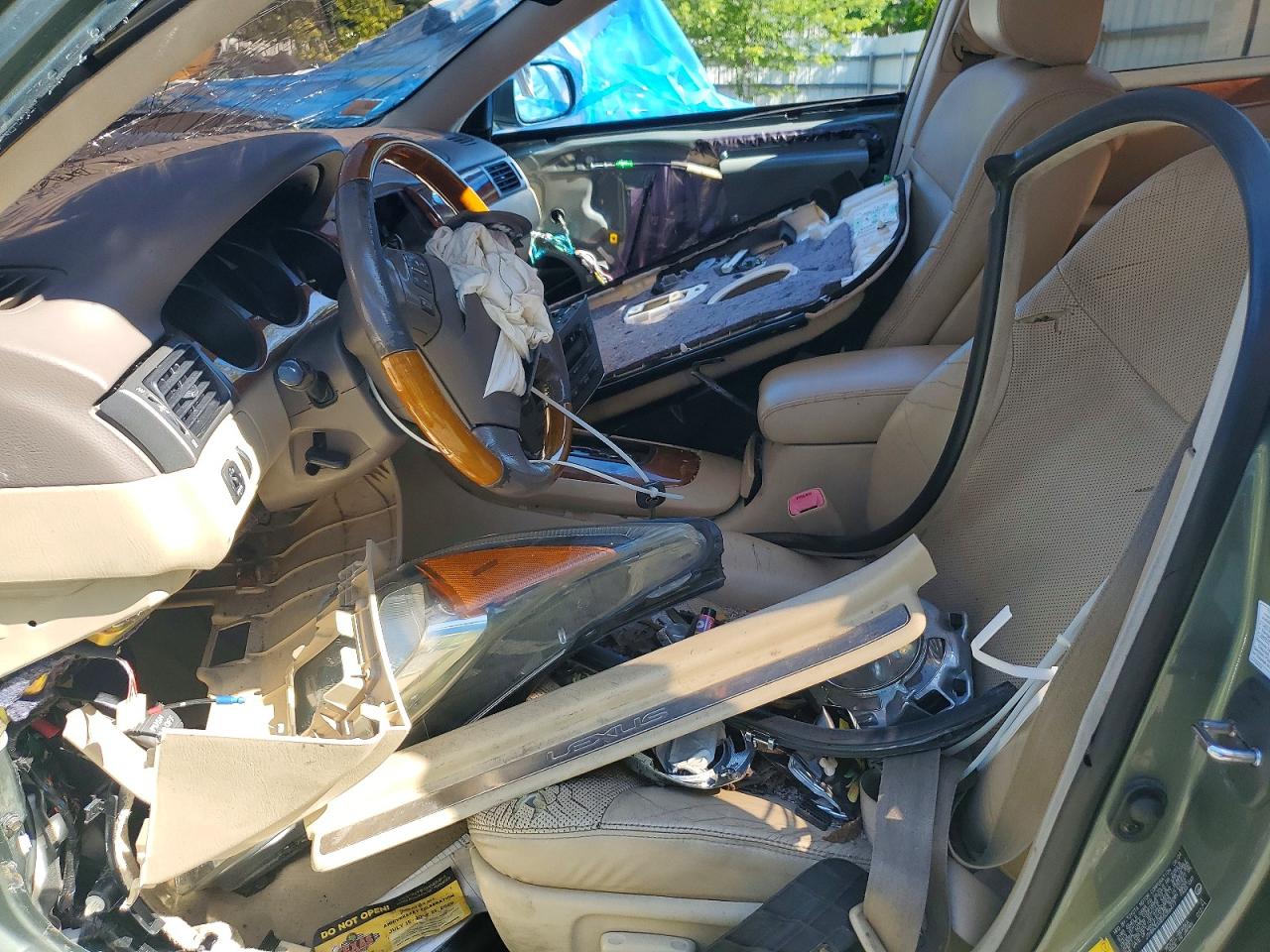 2005 Lexus Es 330 Green vin: JTHBA30G355056477