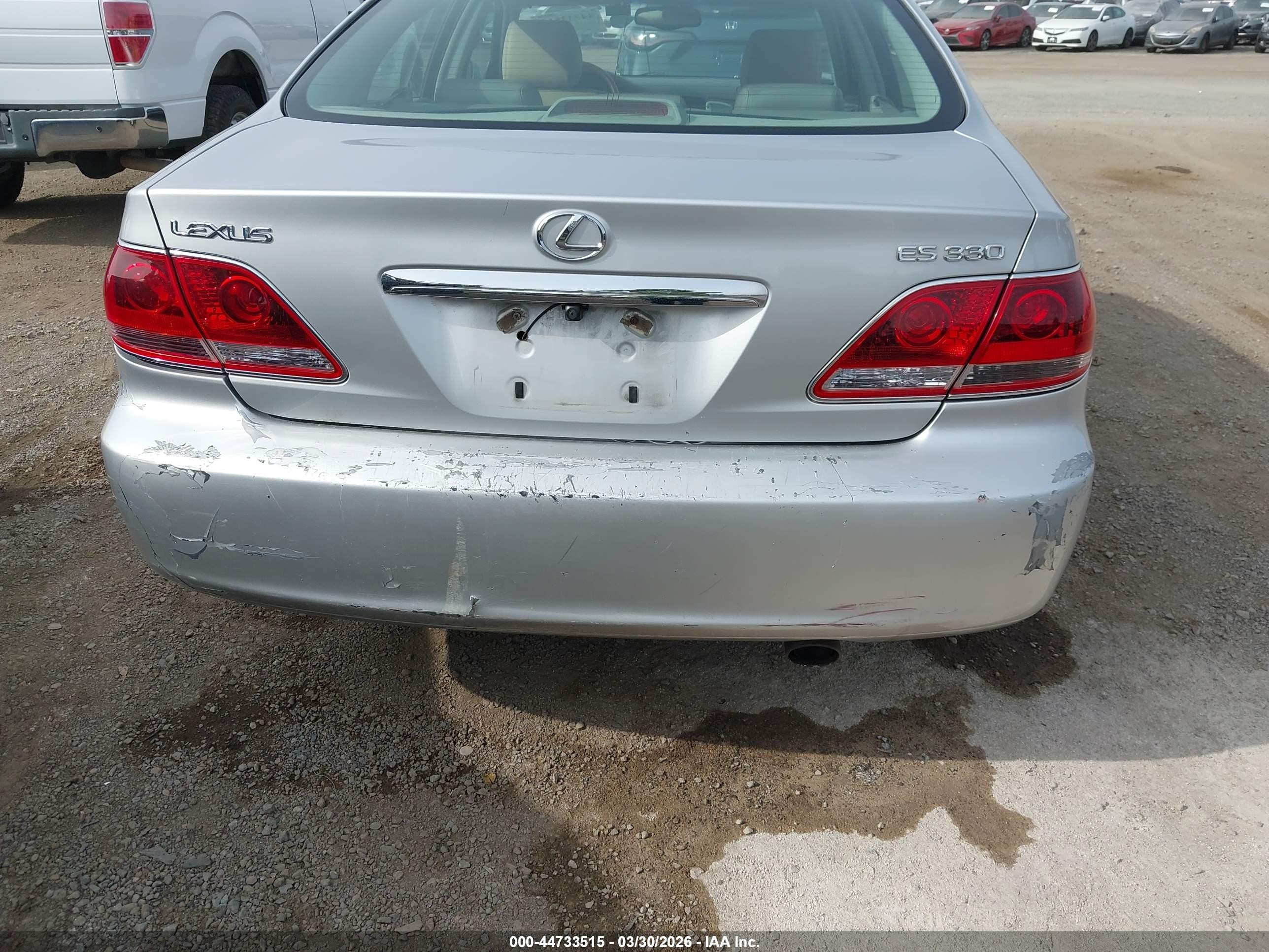 2005 Lexus Es 330   Silver vin: JTHBA30G355080715