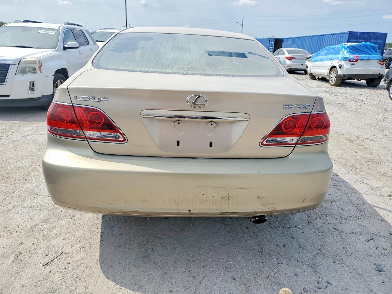 2005 Lexus Es 330 Золотой vin: JTHBA30G355082321