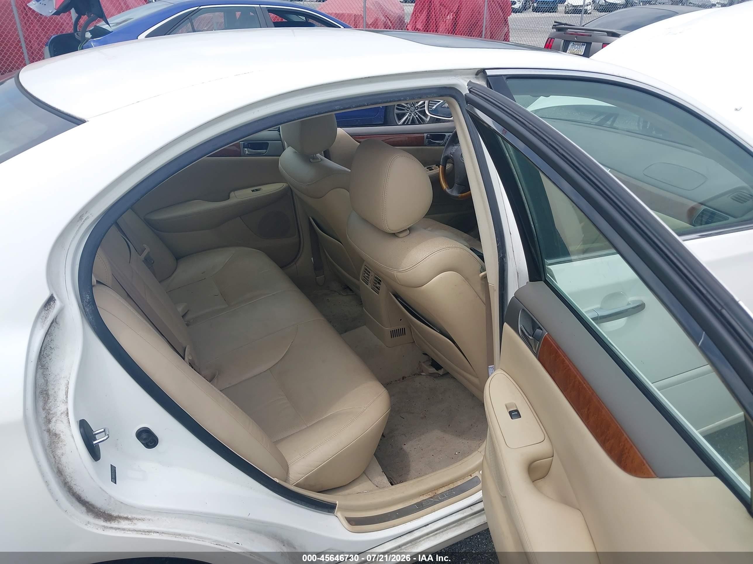 2005 Lexus Es 330 White vin: JTHBA30G355096588