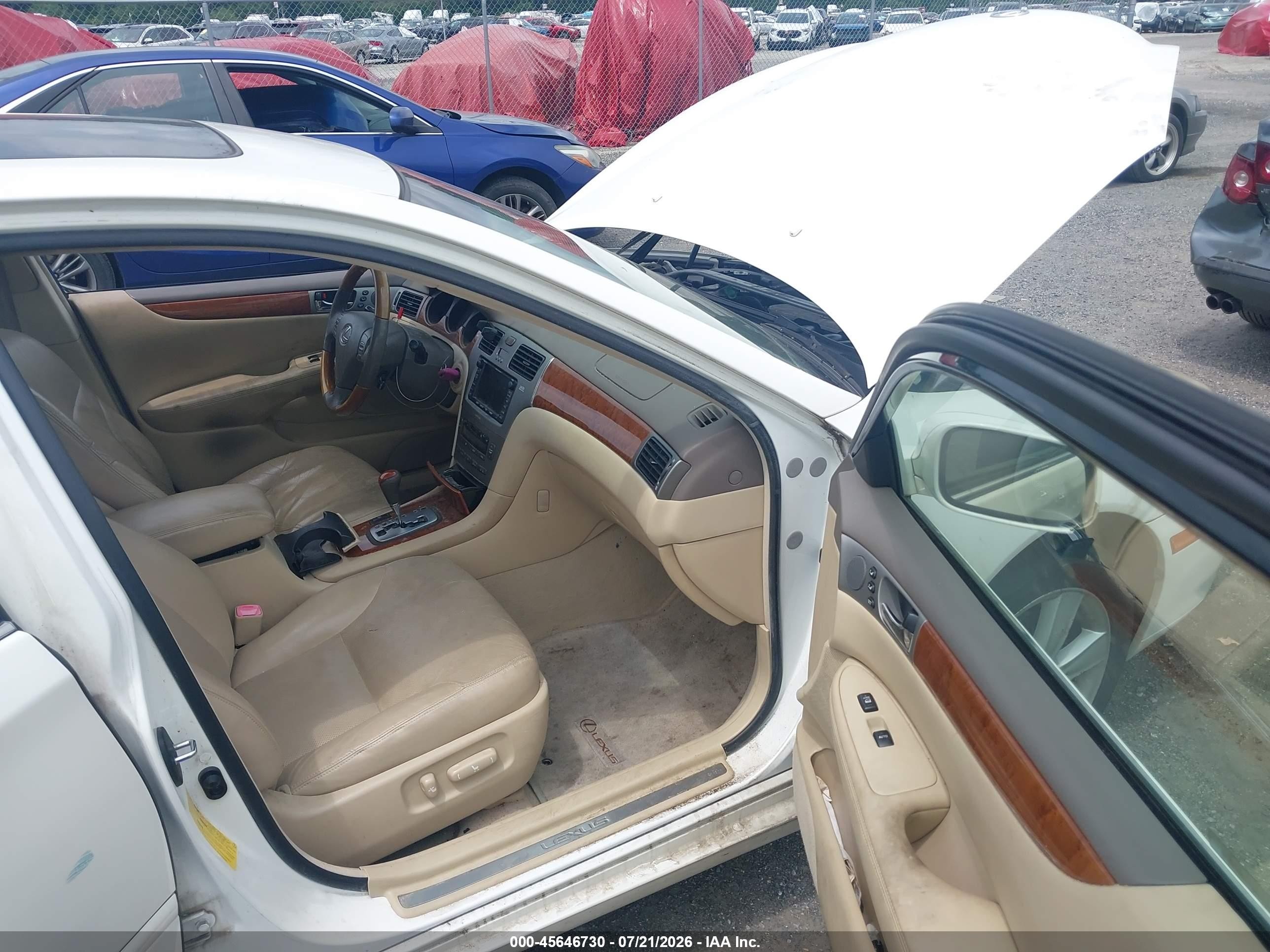 2005 Lexus Es 330 White vin: JTHBA30G355096588