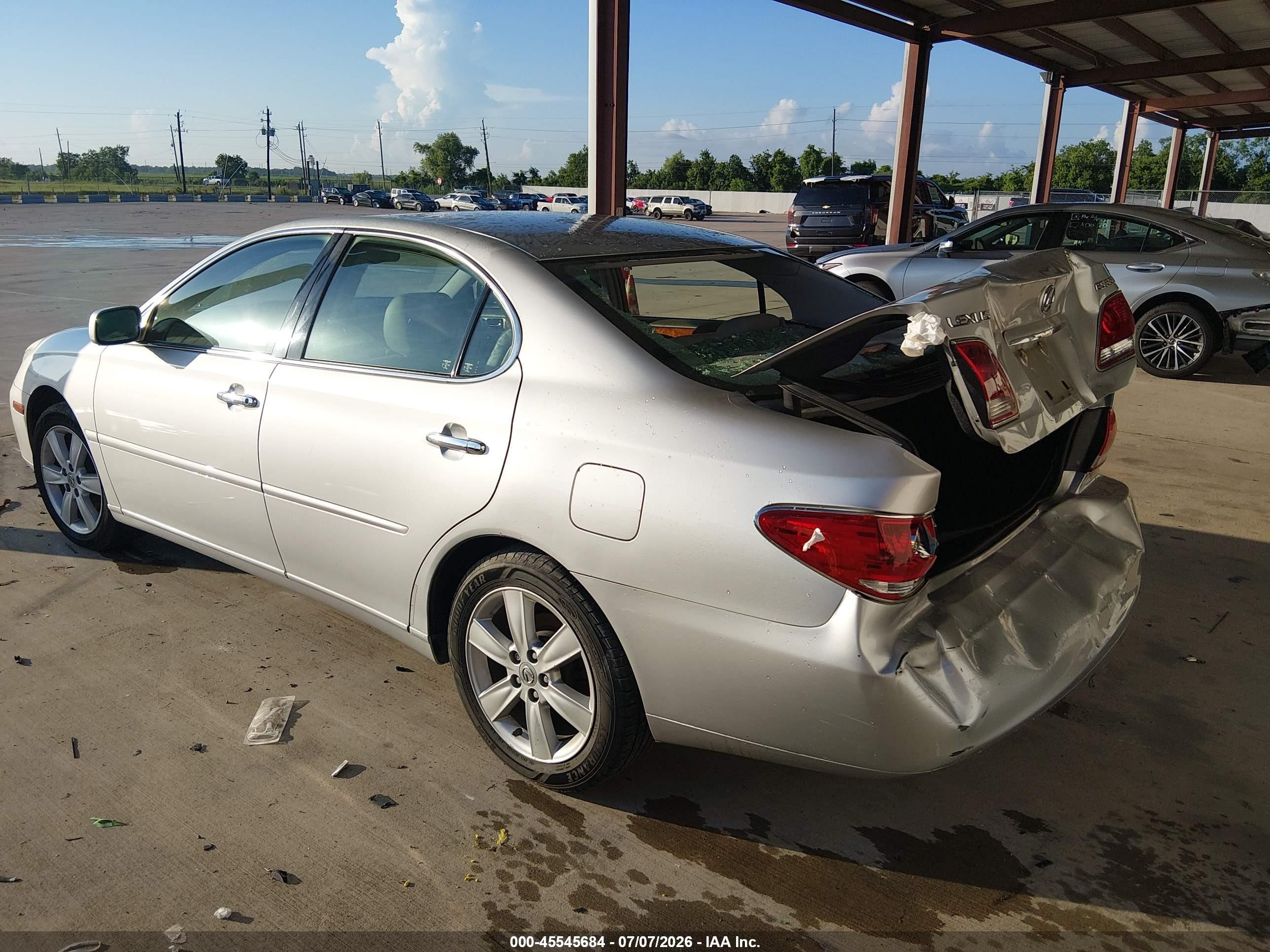 2005 Lexus Es 330   Silver vin: JTHBA30G355139987