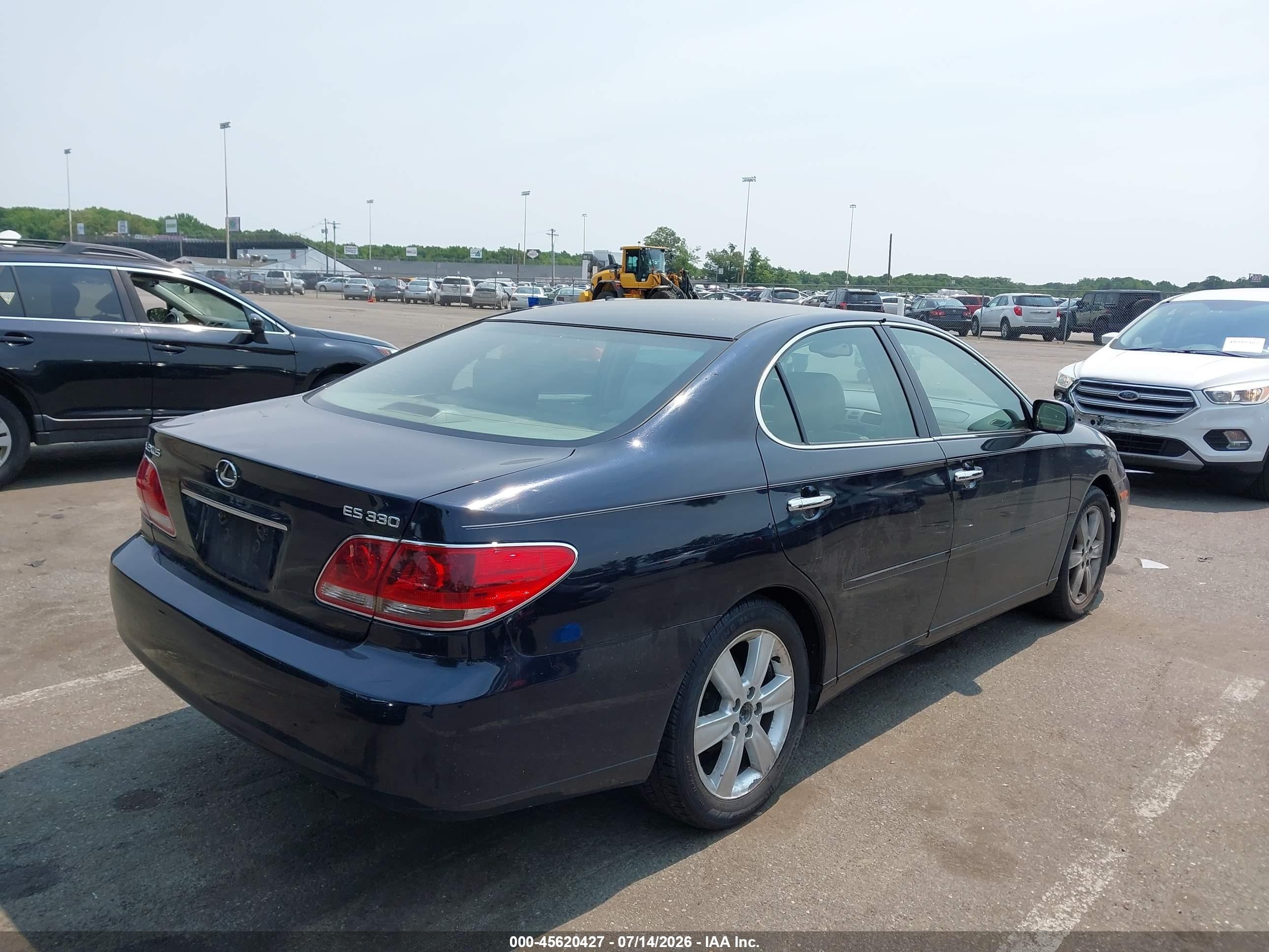 2005 Lexus Es 330   Black vin: JTHBA30G355141142