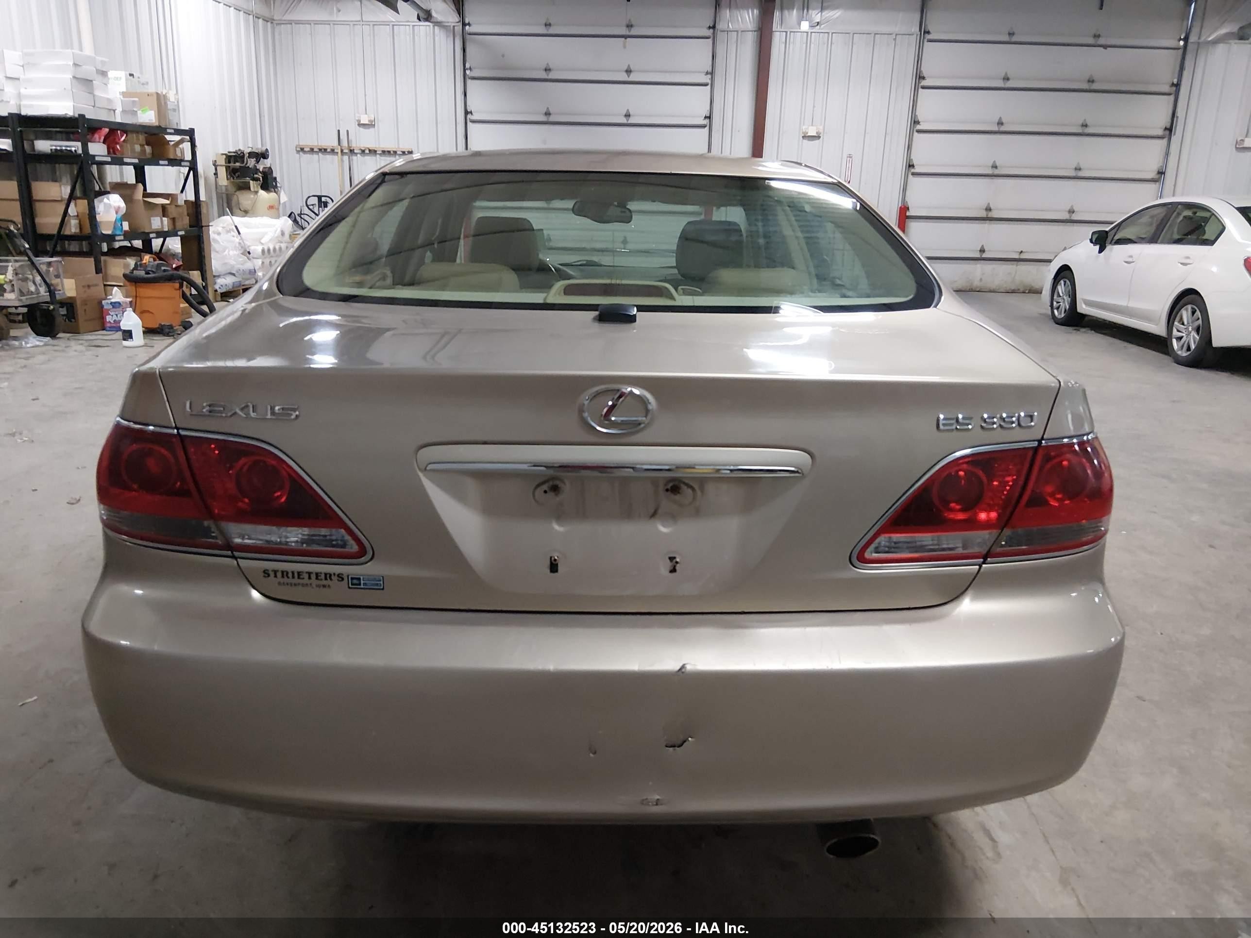 2005 Lexus Es 330 Gold vin: JTHBA30G355141268