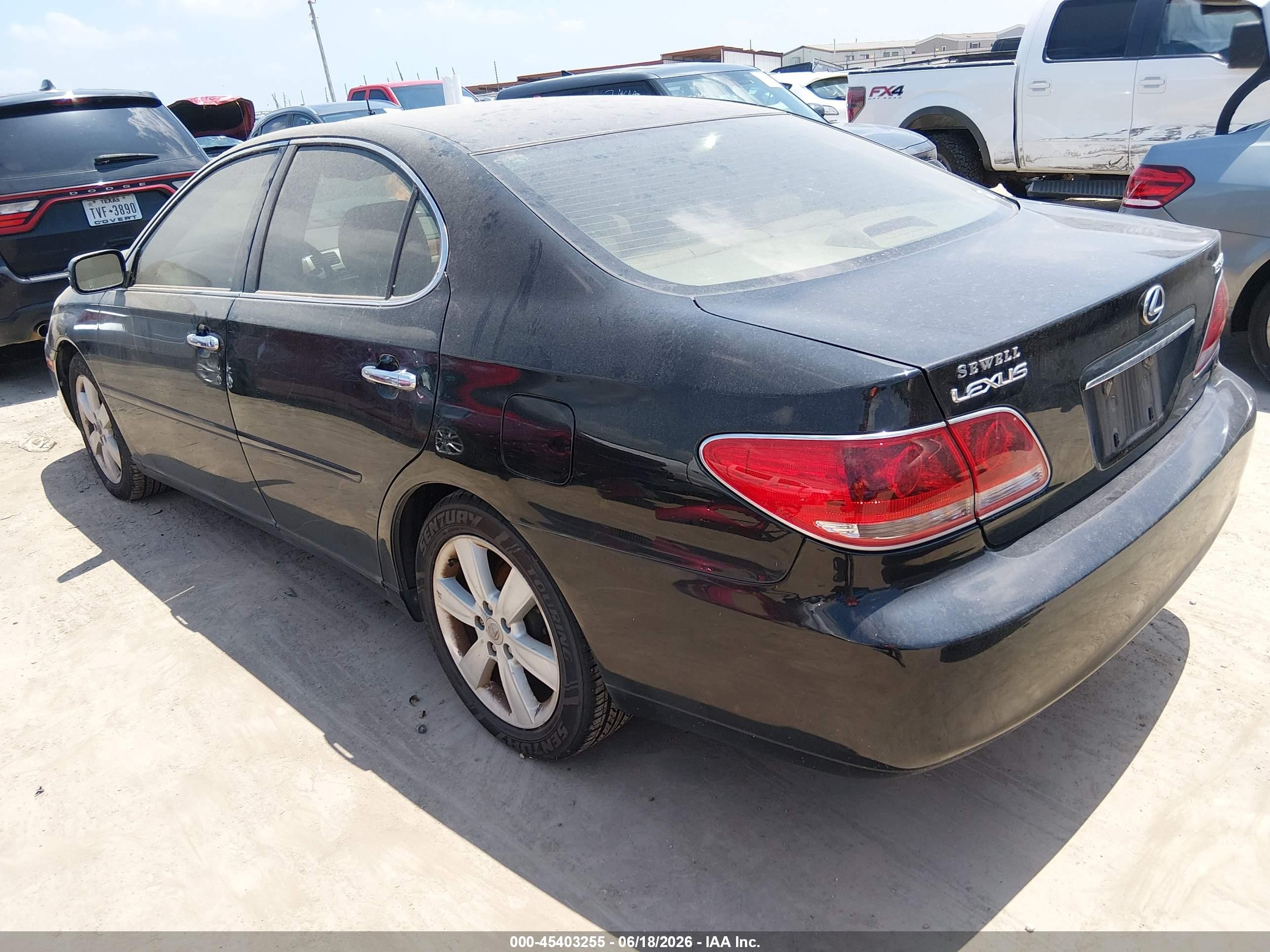 2006 Lexus Es 330 Black vin: JTHBA30G365167905