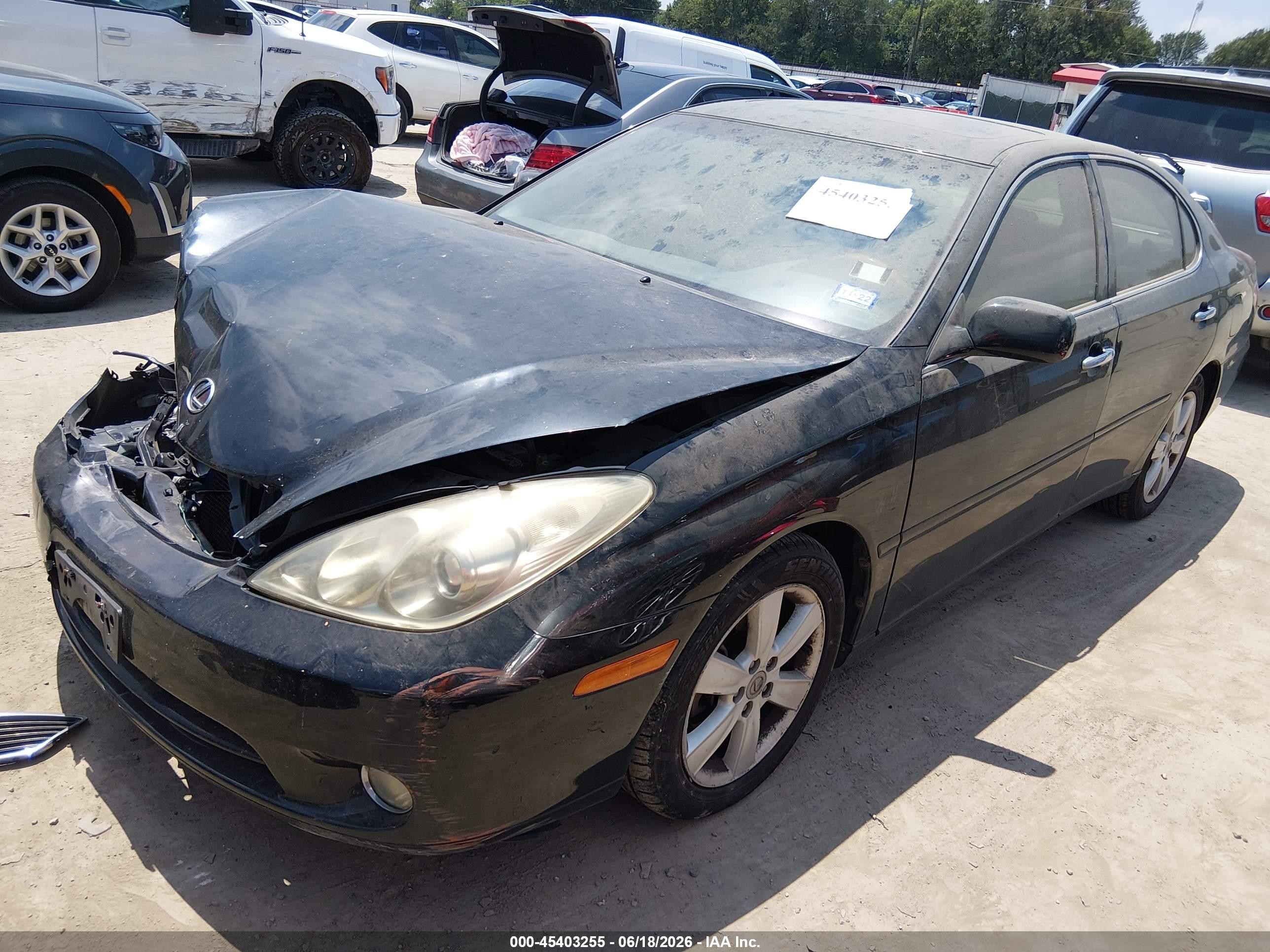 2006 Lexus Es 330 Black vin: JTHBA30G365167905