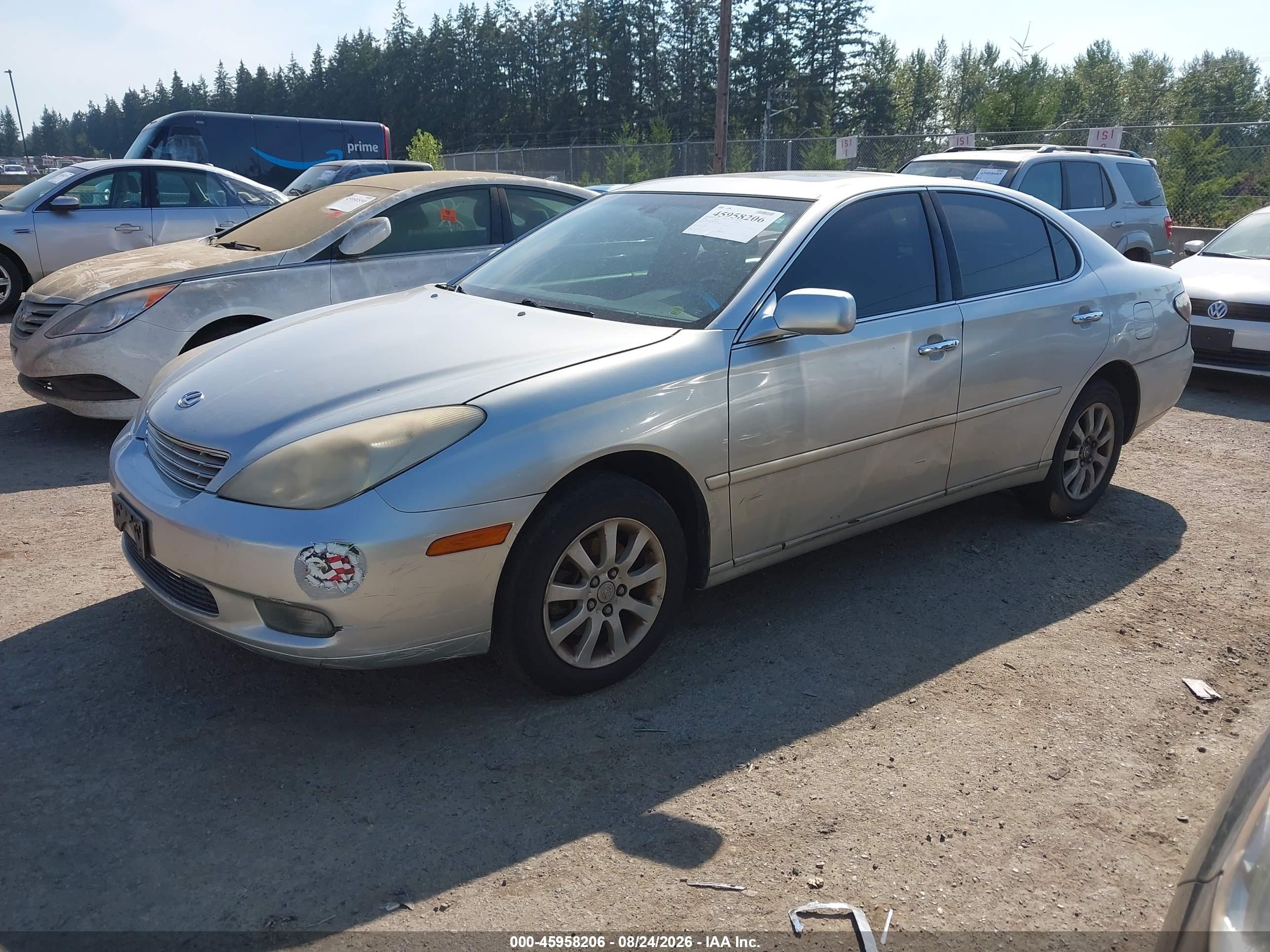 2004 Lexus Es 330 Silver vin: JTHBA30G440001824