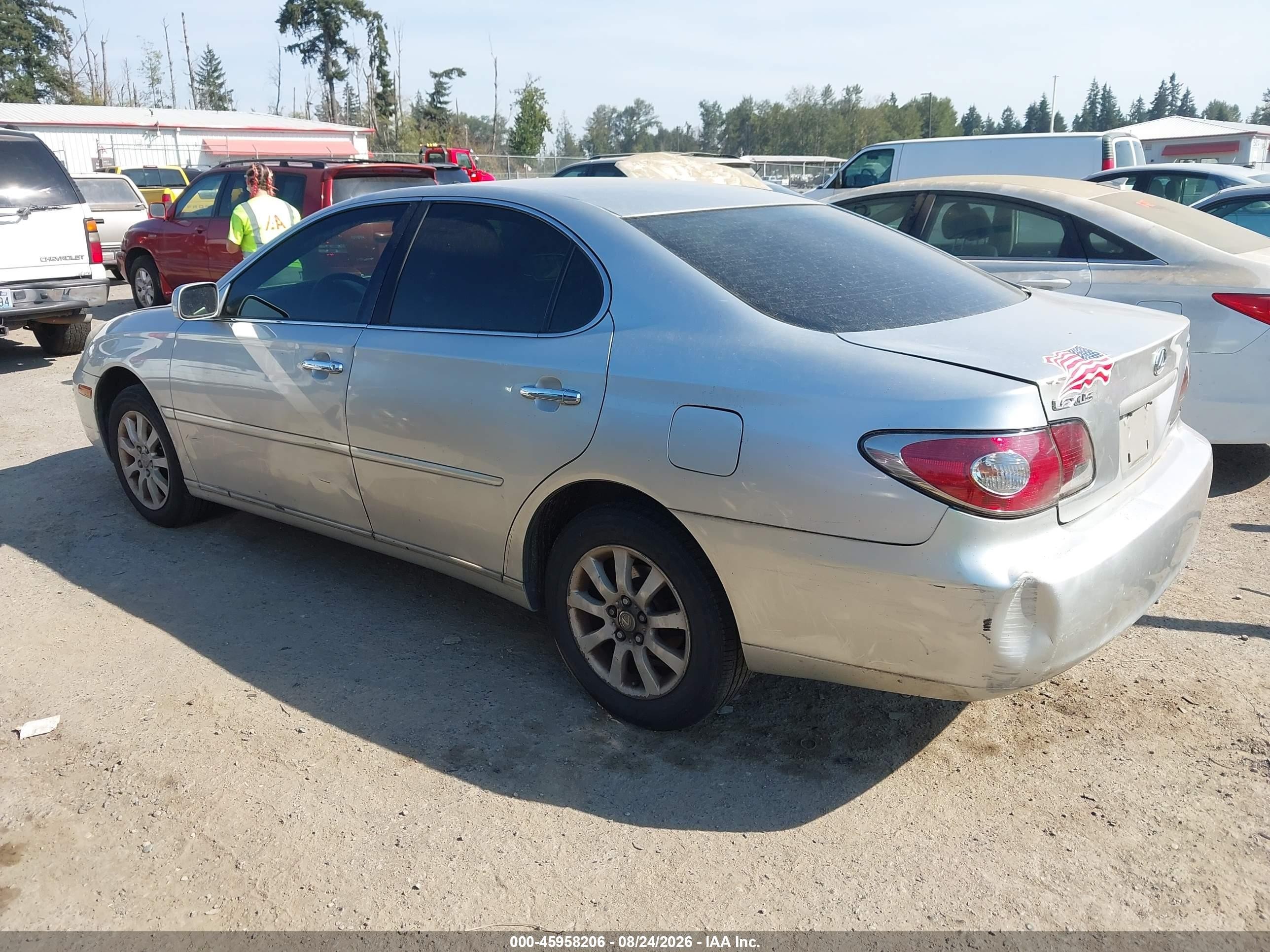 2004 Lexus Es 330 Silver vin: JTHBA30G440001824