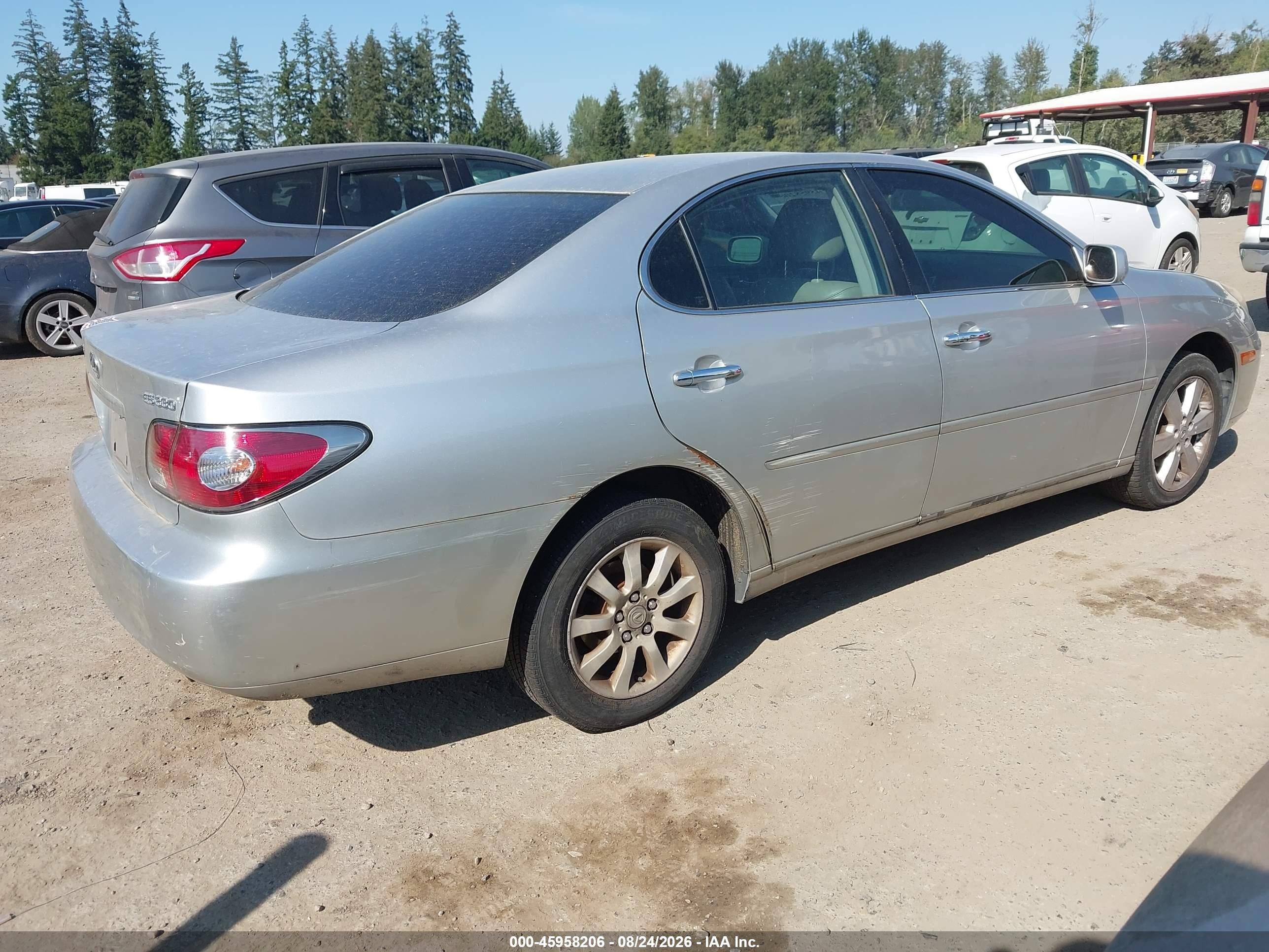 2004 Lexus Es 330 Silver vin: JTHBA30G440001824
